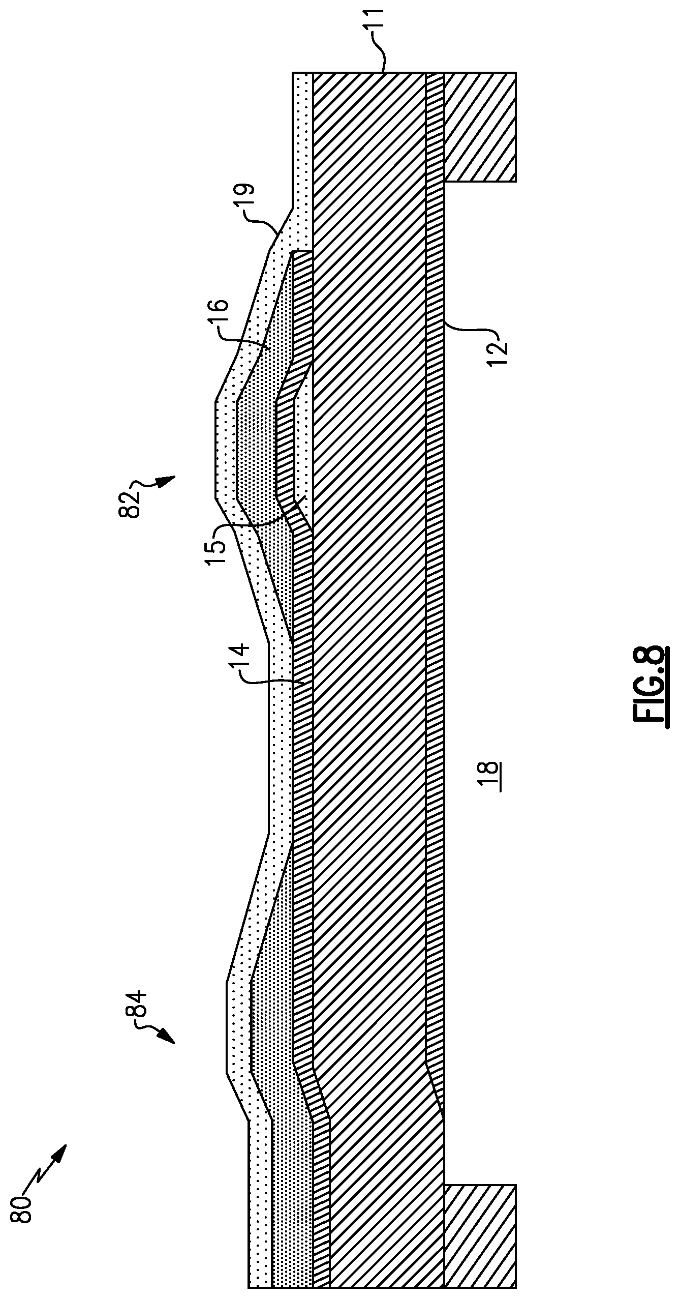 Patent US12101077 Figure 7 – Bulk acoustic wave device with raised frame structure