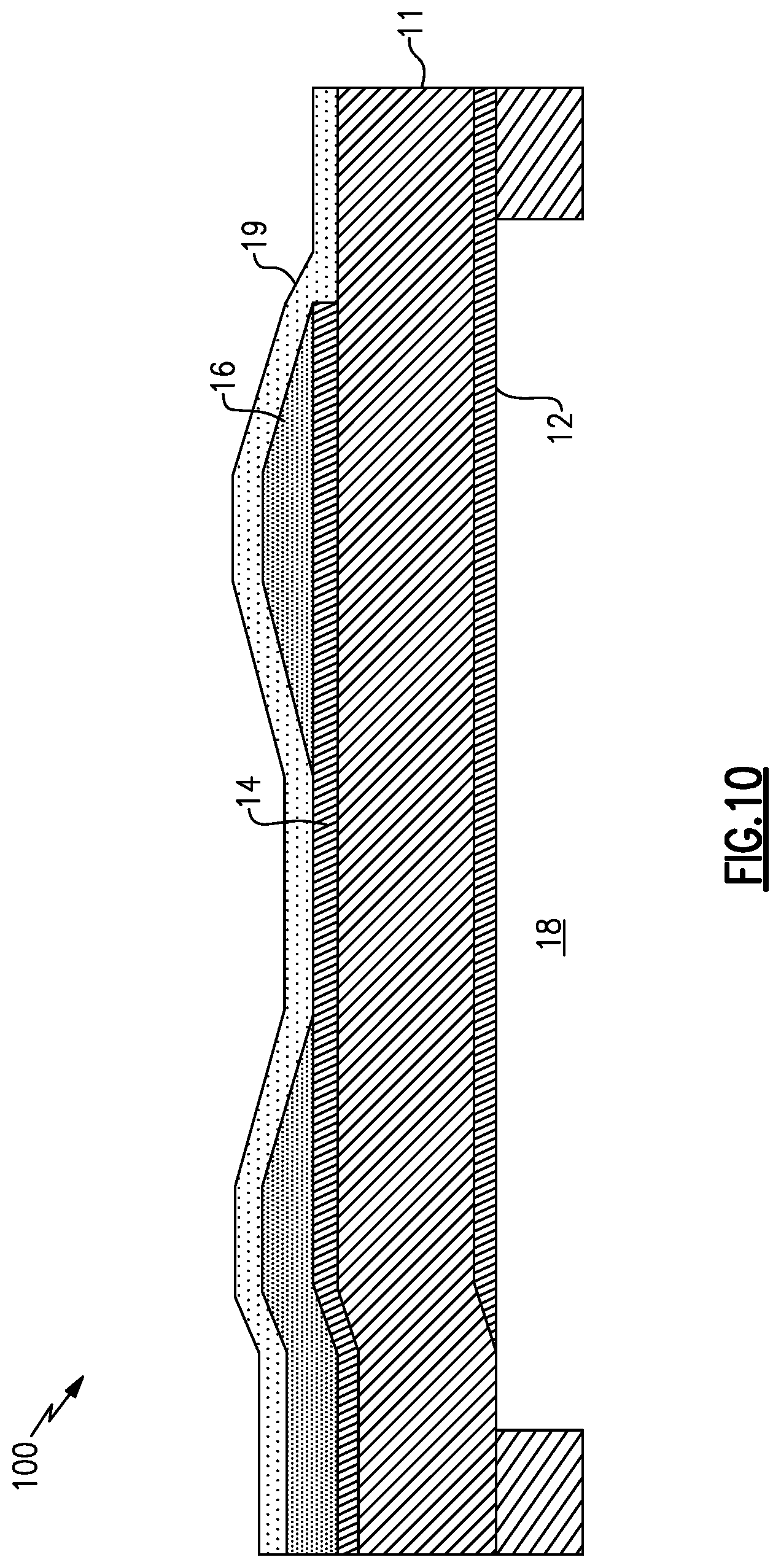 Patent US12101077 Figure 9 – Bulk acoustic wave device with raised frame structure