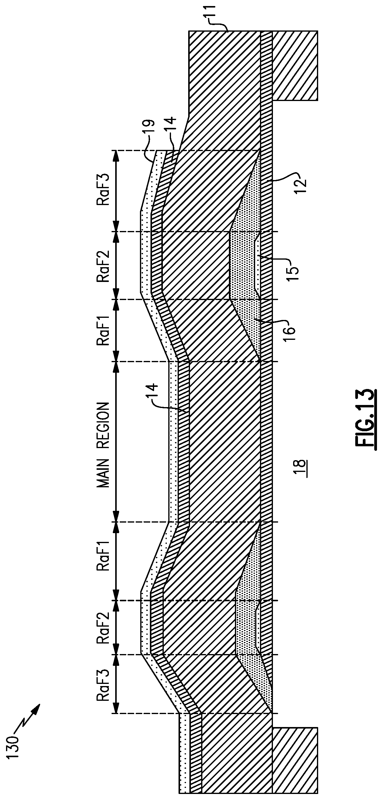 Patent US12101077 Figure 12 – Bulk acoustic wave device with raised frame structure