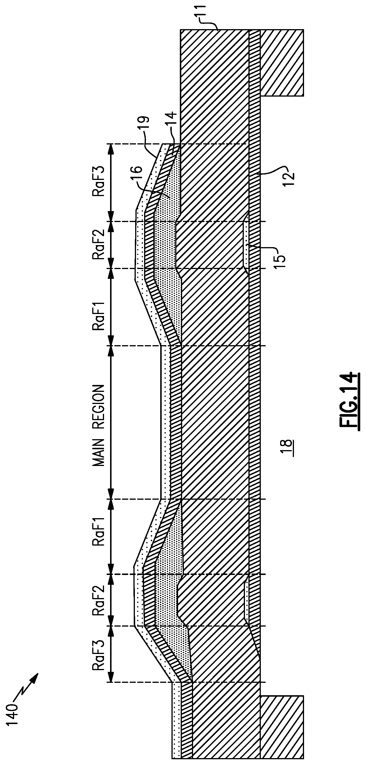 Patent US12101077 Figure 13 – Bulk acoustic wave device with raised frame structure