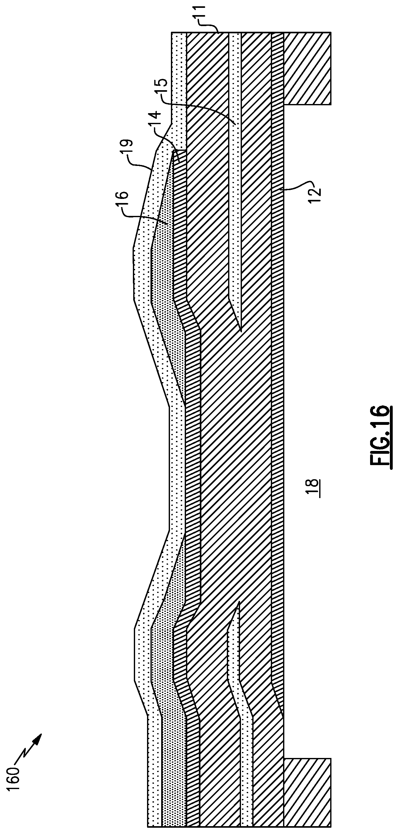 Patent US12101077 Figure 15 – Bulk acoustic wave device with raised frame structure