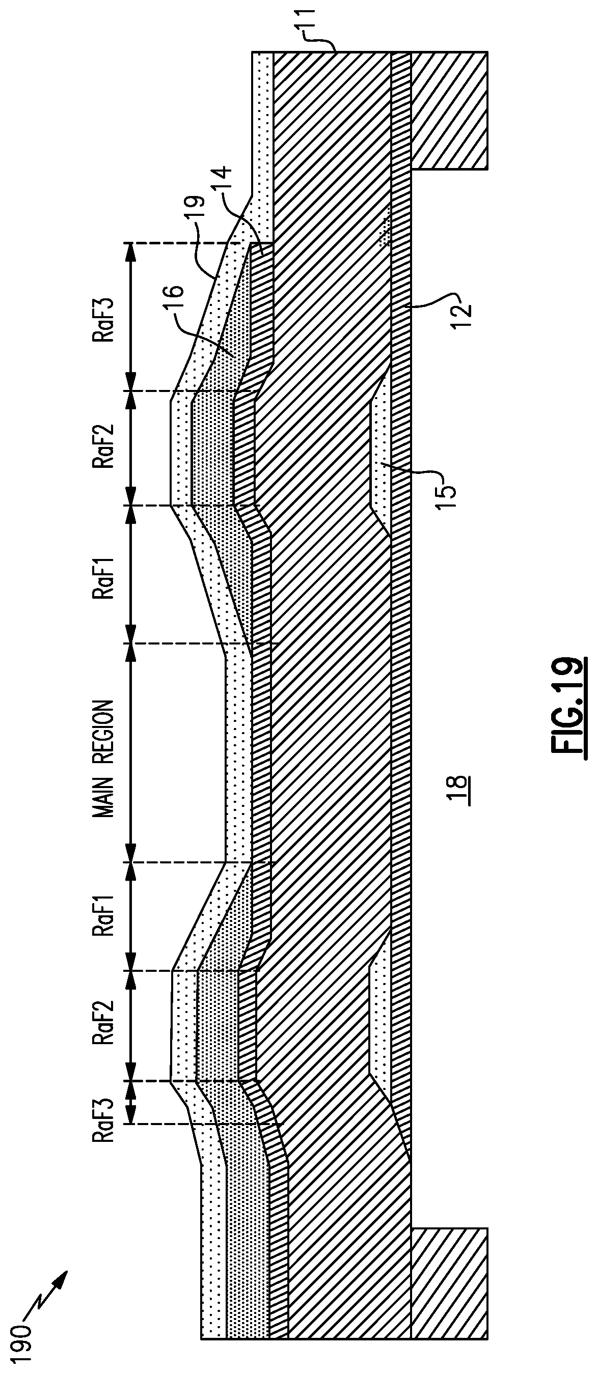 Patent US12101077 Figure 18 – Bulk acoustic wave device with raised frame structure