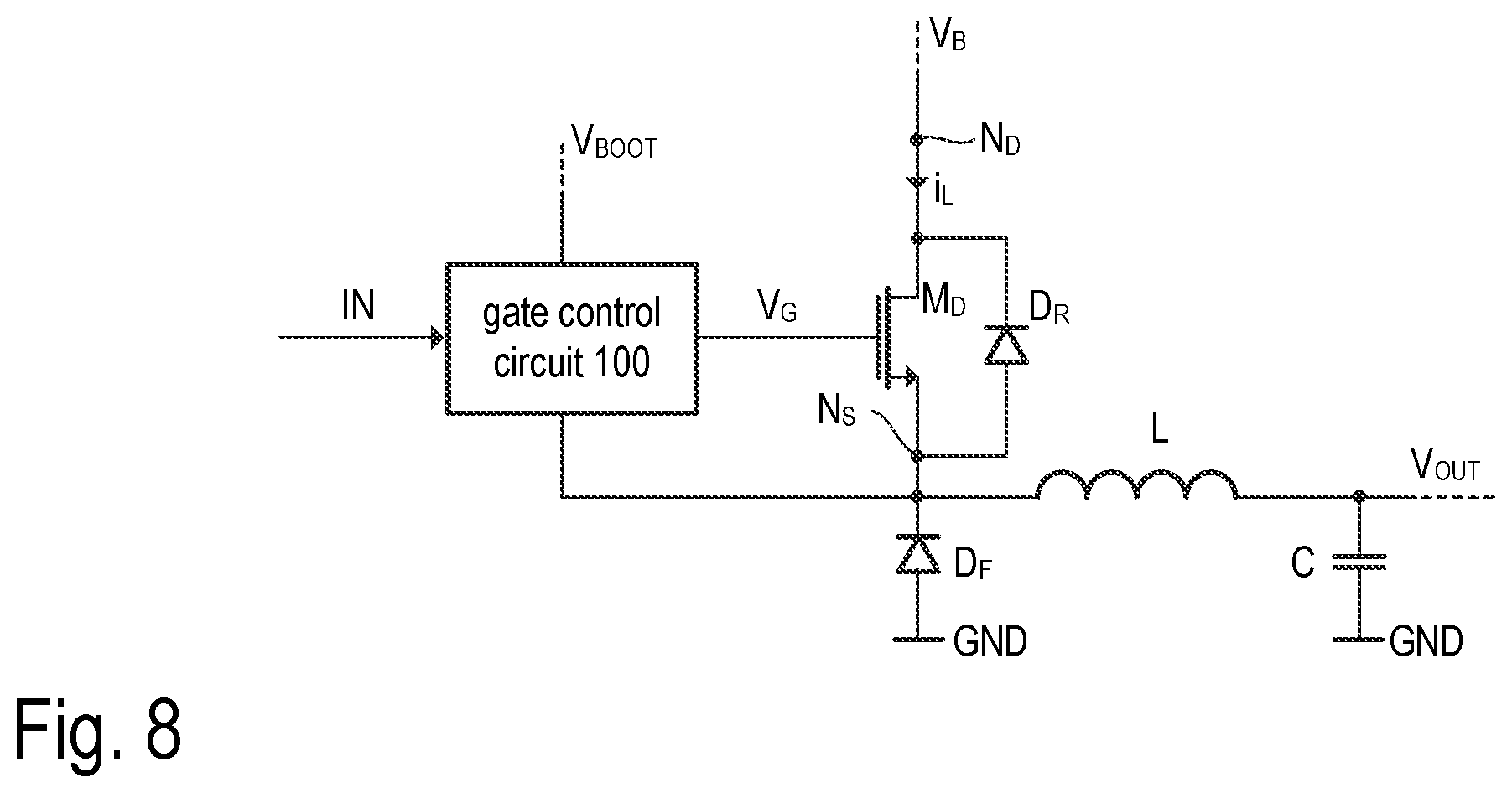 Patent US12101083 Figure 4 – High speed driver for high frequency DCDC converter