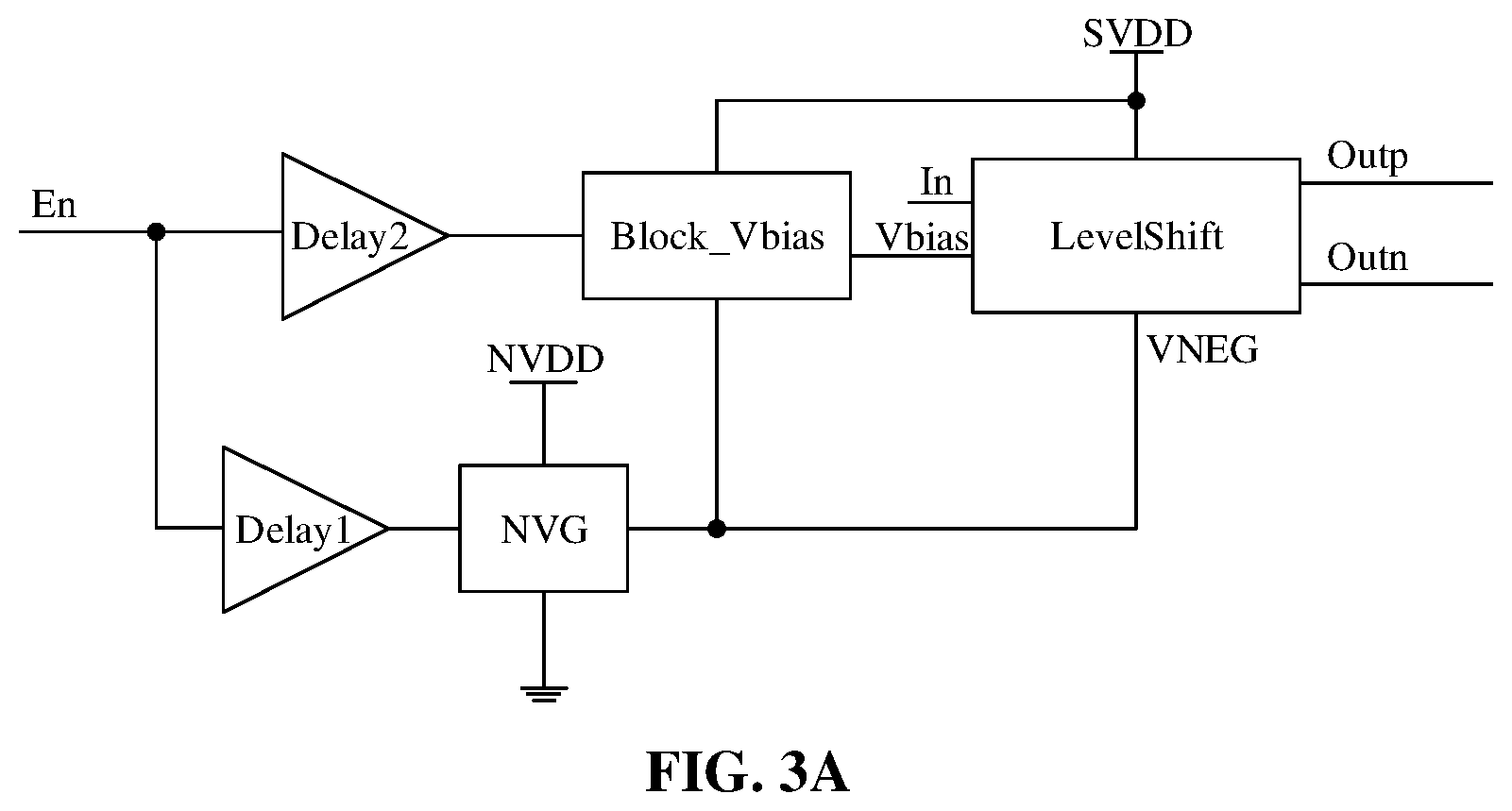 Patent US12101086 Figure 5 – Negative voltage level conversion control circuit and method