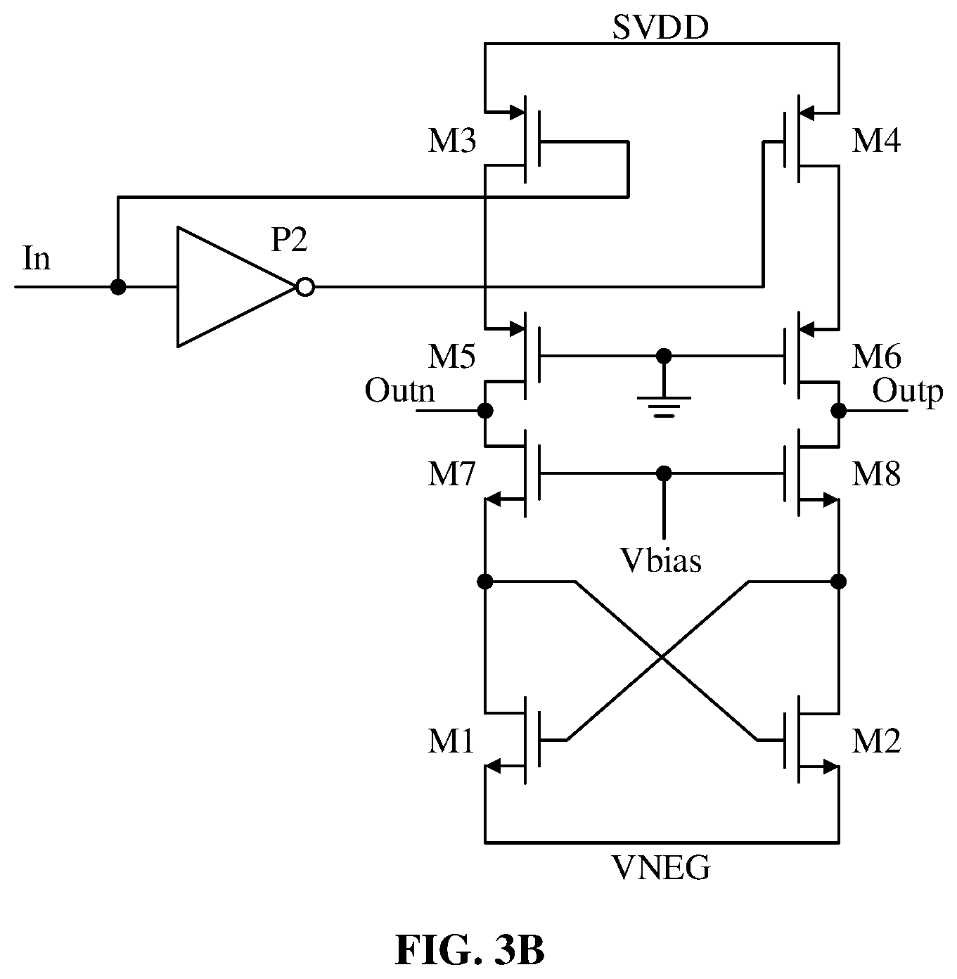 Patent US12101086 Figure 6 – Negative voltage level conversion control circuit and method