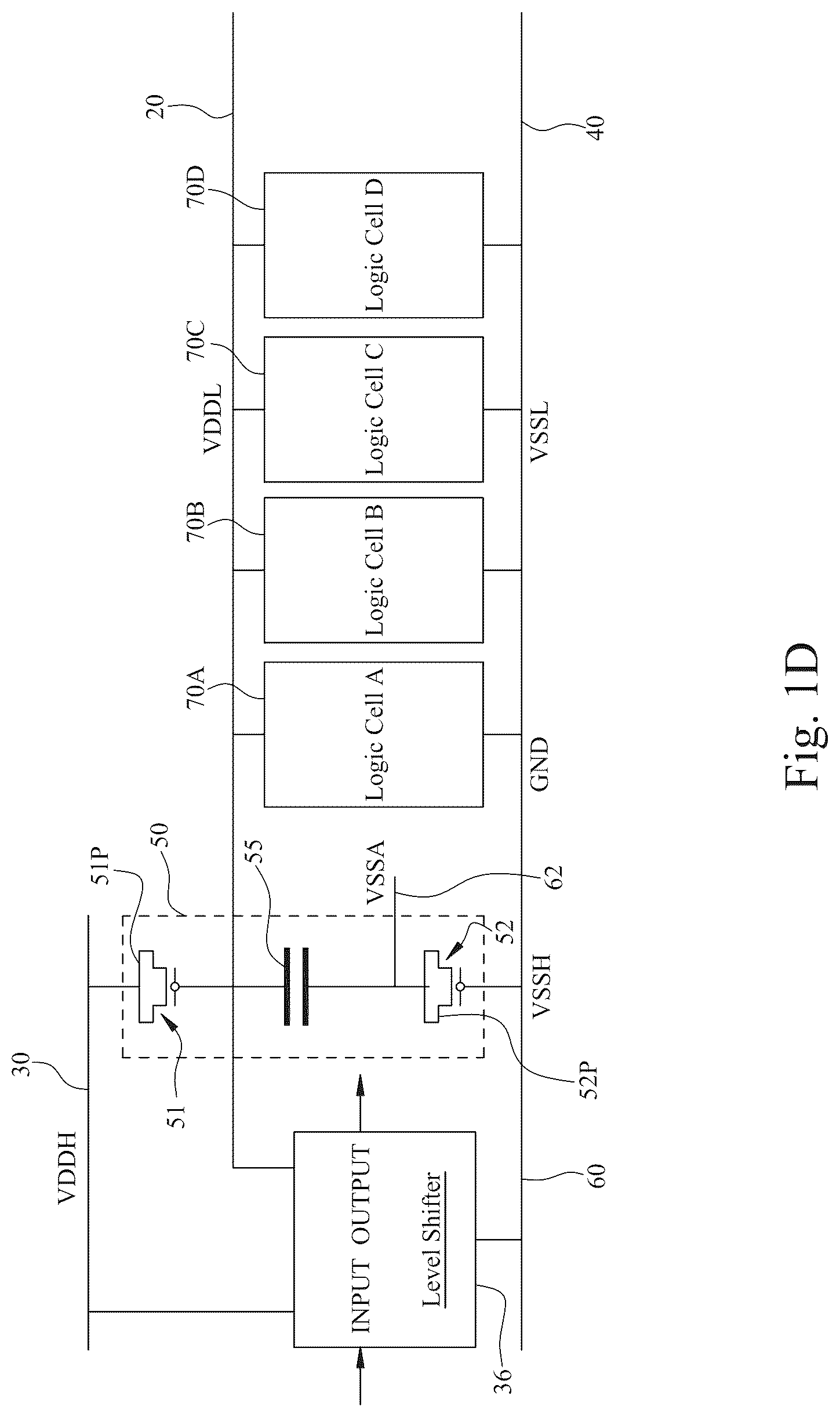 Patent US12101091 Figure 4 – Decoupling capacitor circuits