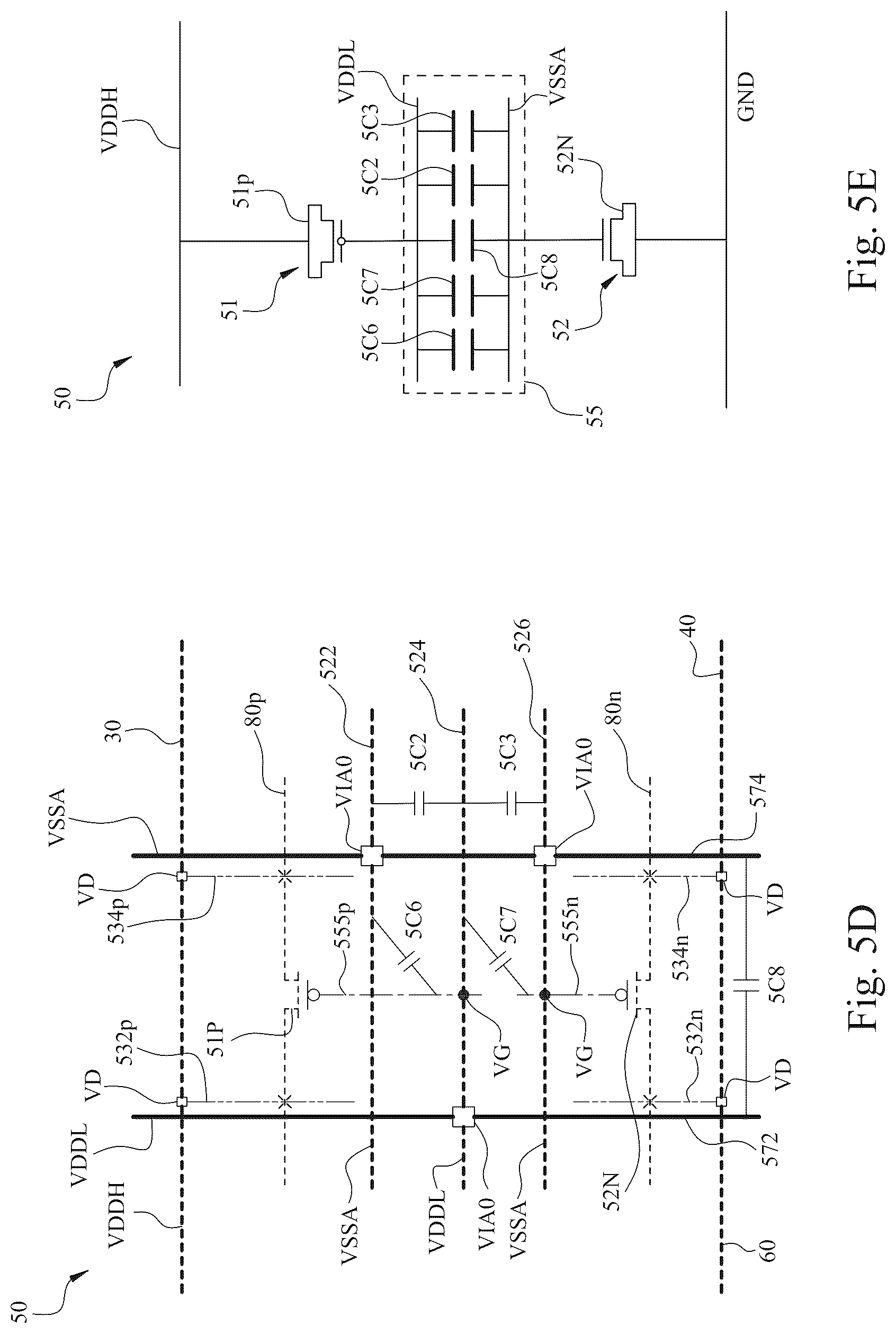 Patent US12101091 Figure 15 – Decoupling capacitor circuits