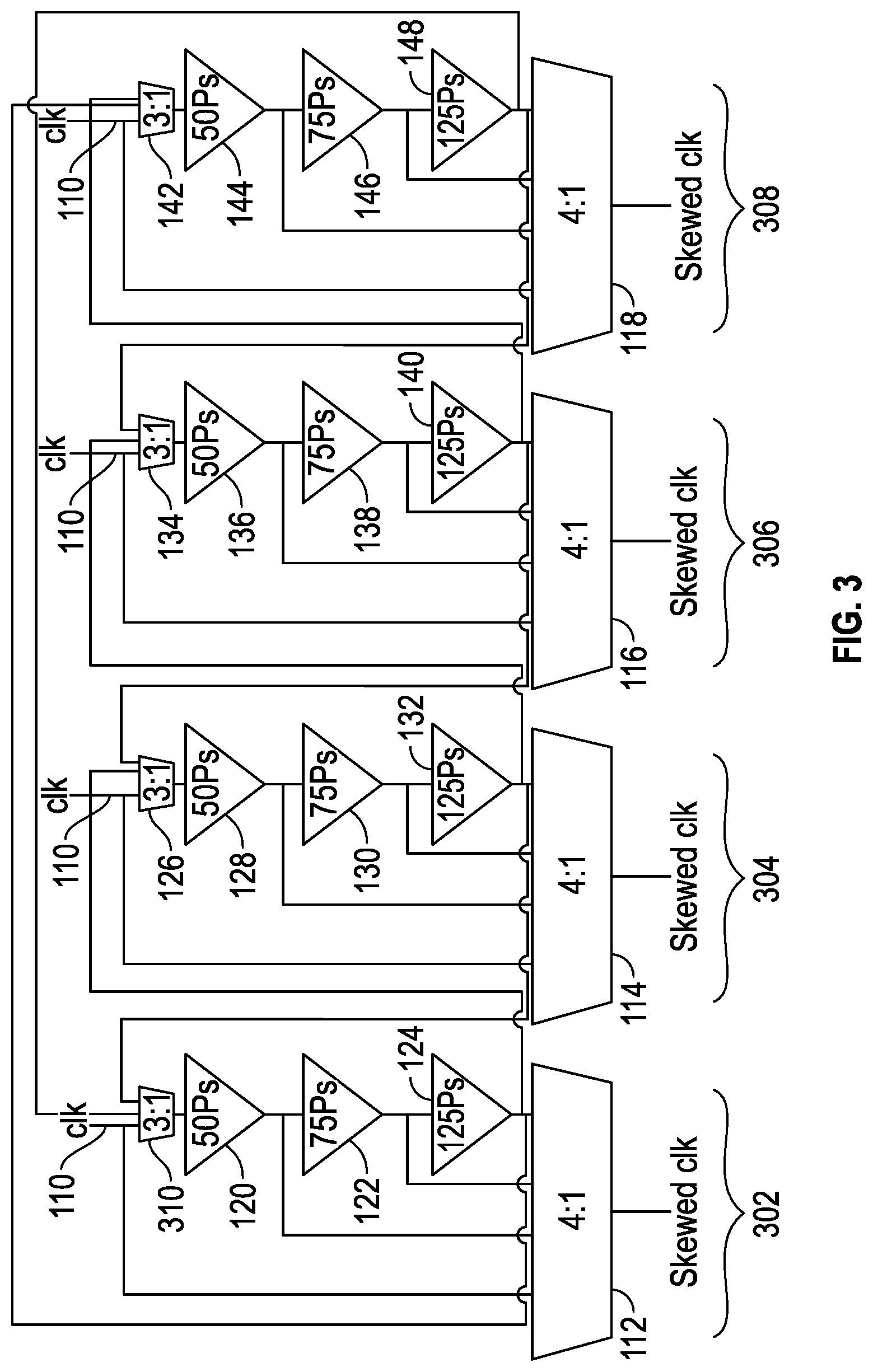Patent US12101092 Figure 3 – Chained programmable delay elements