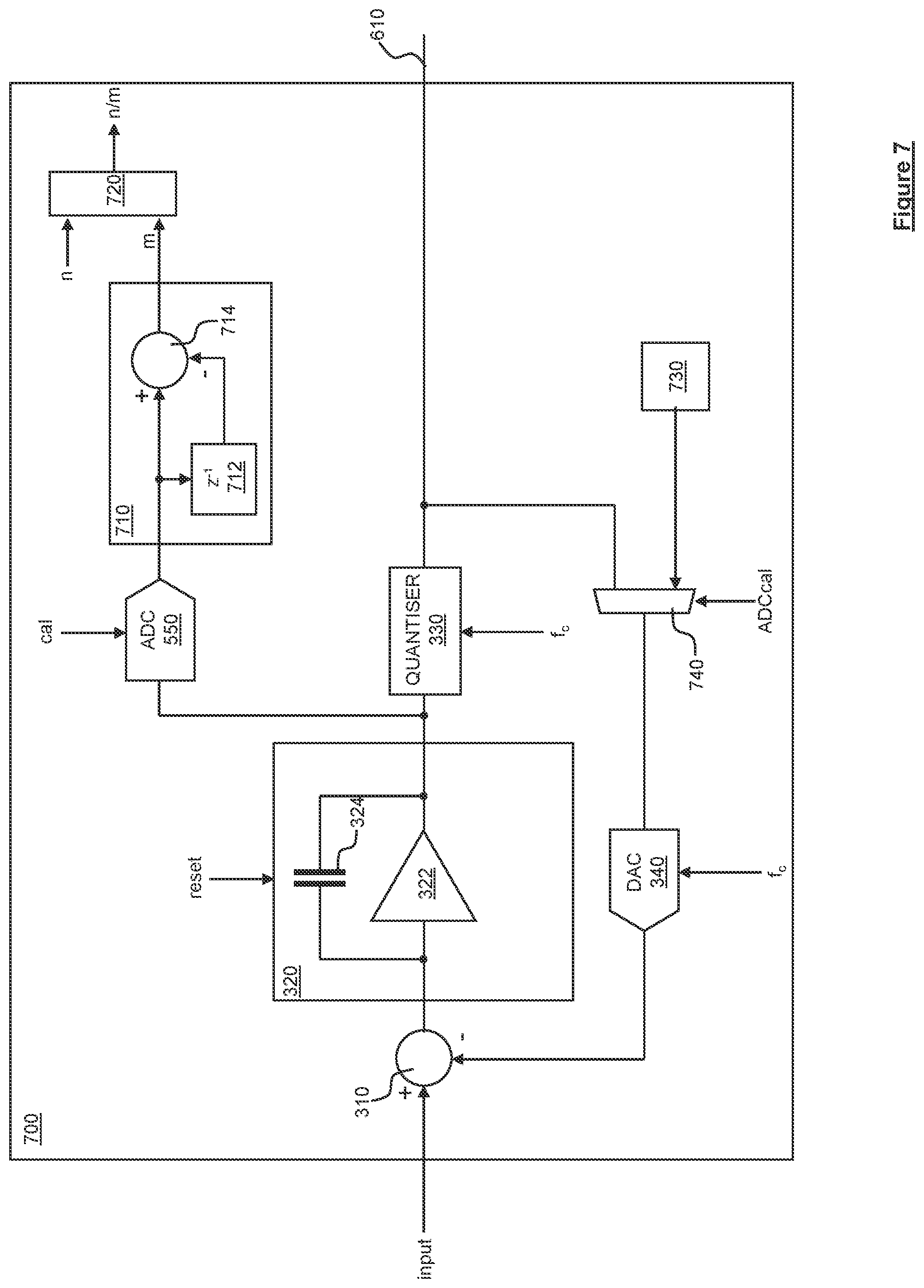 Patent US12101097 Figure 7 – Coulomb counter circuitry
