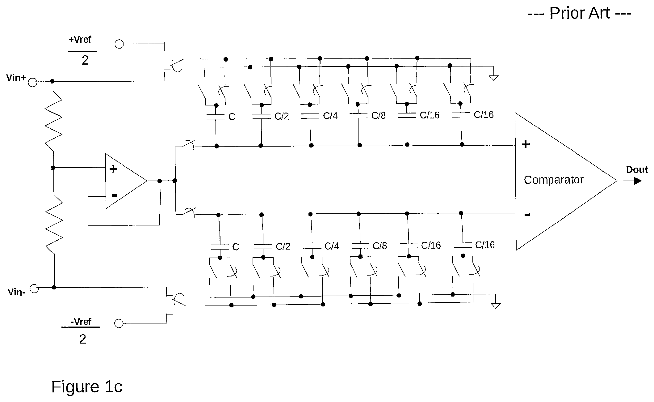 Patent US12101099 Figure 3 – Differential charge sampling circuit with integrated faraday shield