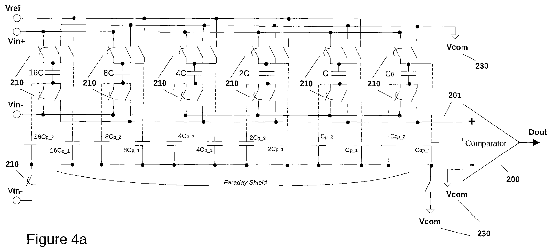 Patent US12101099 Figure 10 – Differential charge sampling circuit with integrated faraday shield