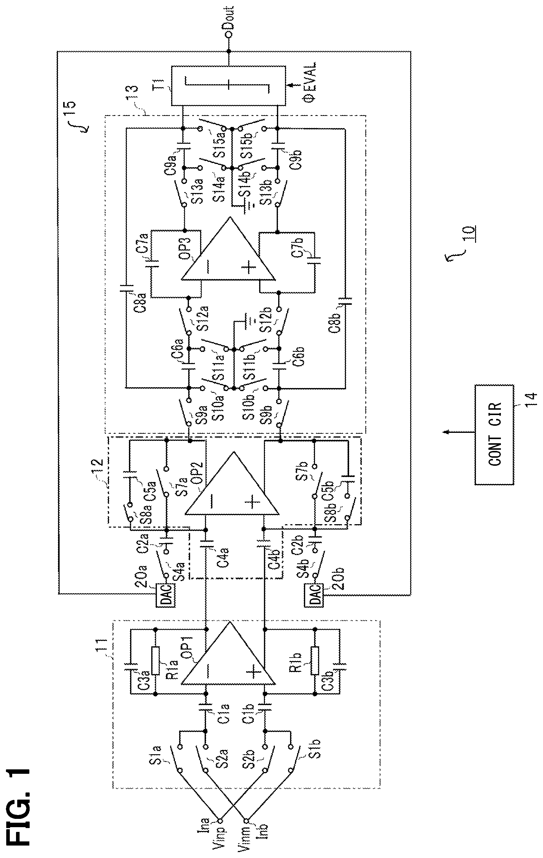 Patent US12101105 Figure 1 – Delta-sigma modulation type A/D converter