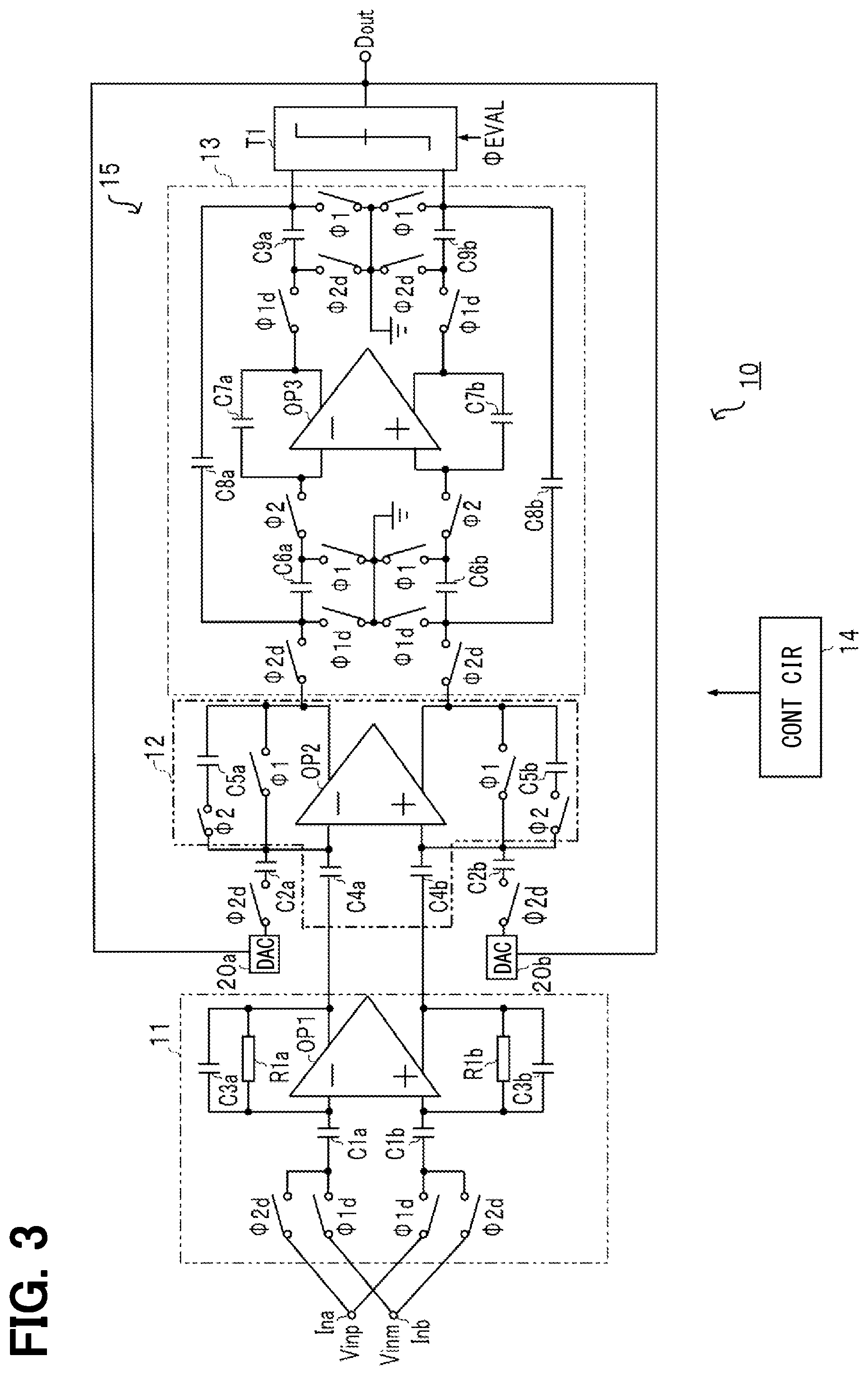 Patent US12101105 Figure 3 – Delta-sigma modulation type A/D converter