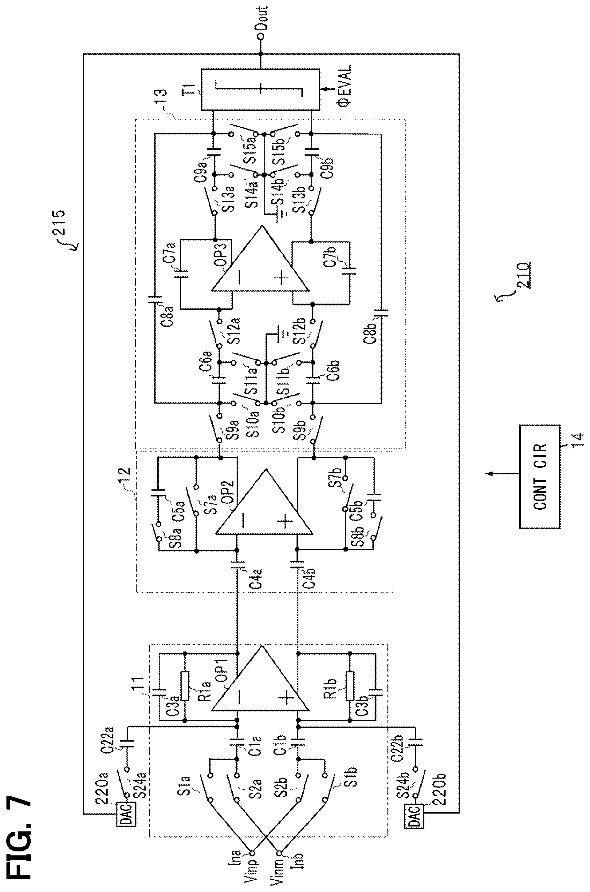 Patent US12101105 Figure 7 – Delta-sigma modulation type A/D converter