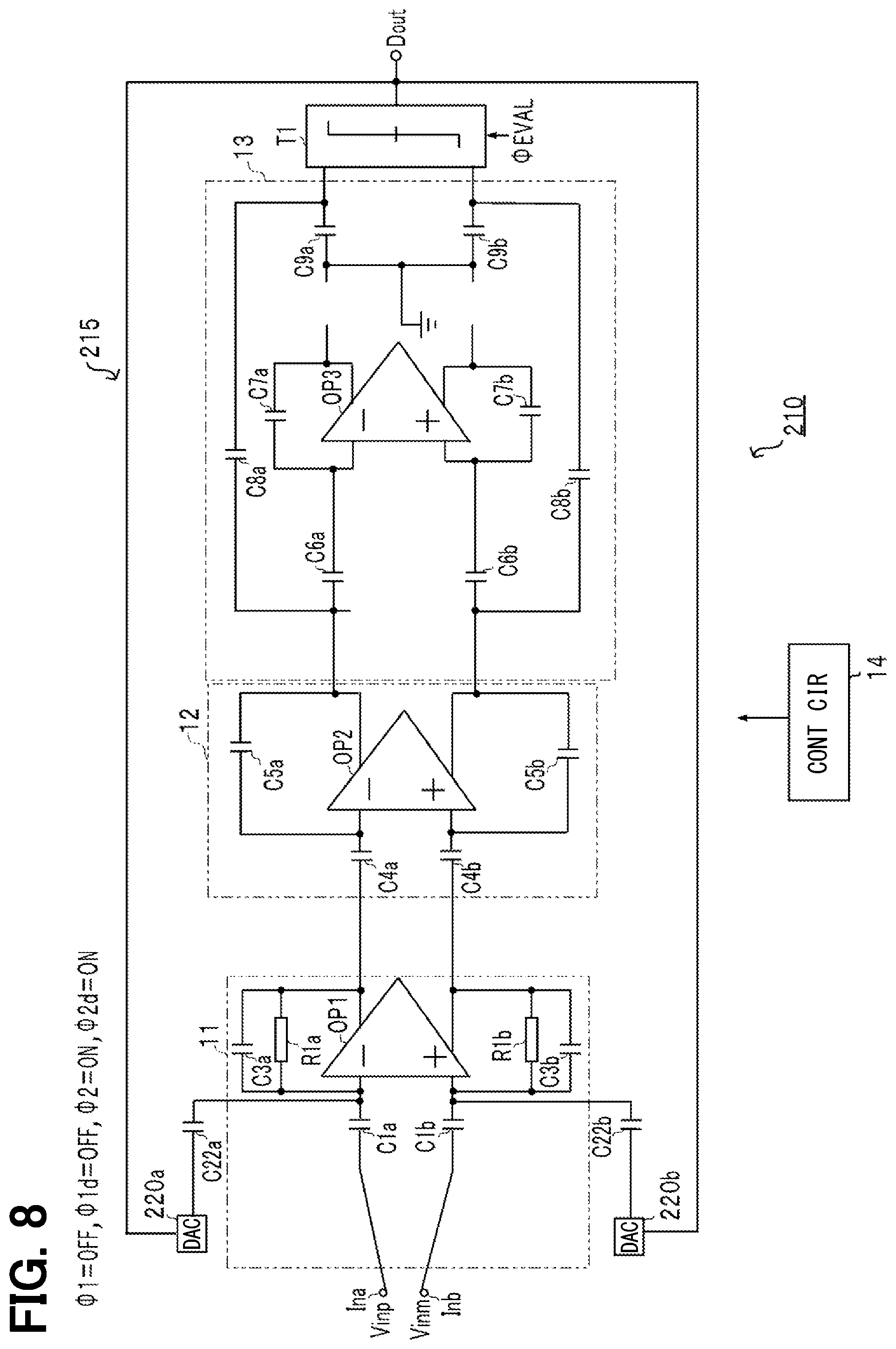 Patent US12101105 Figure 8 – Delta-sigma modulation type A/D converter