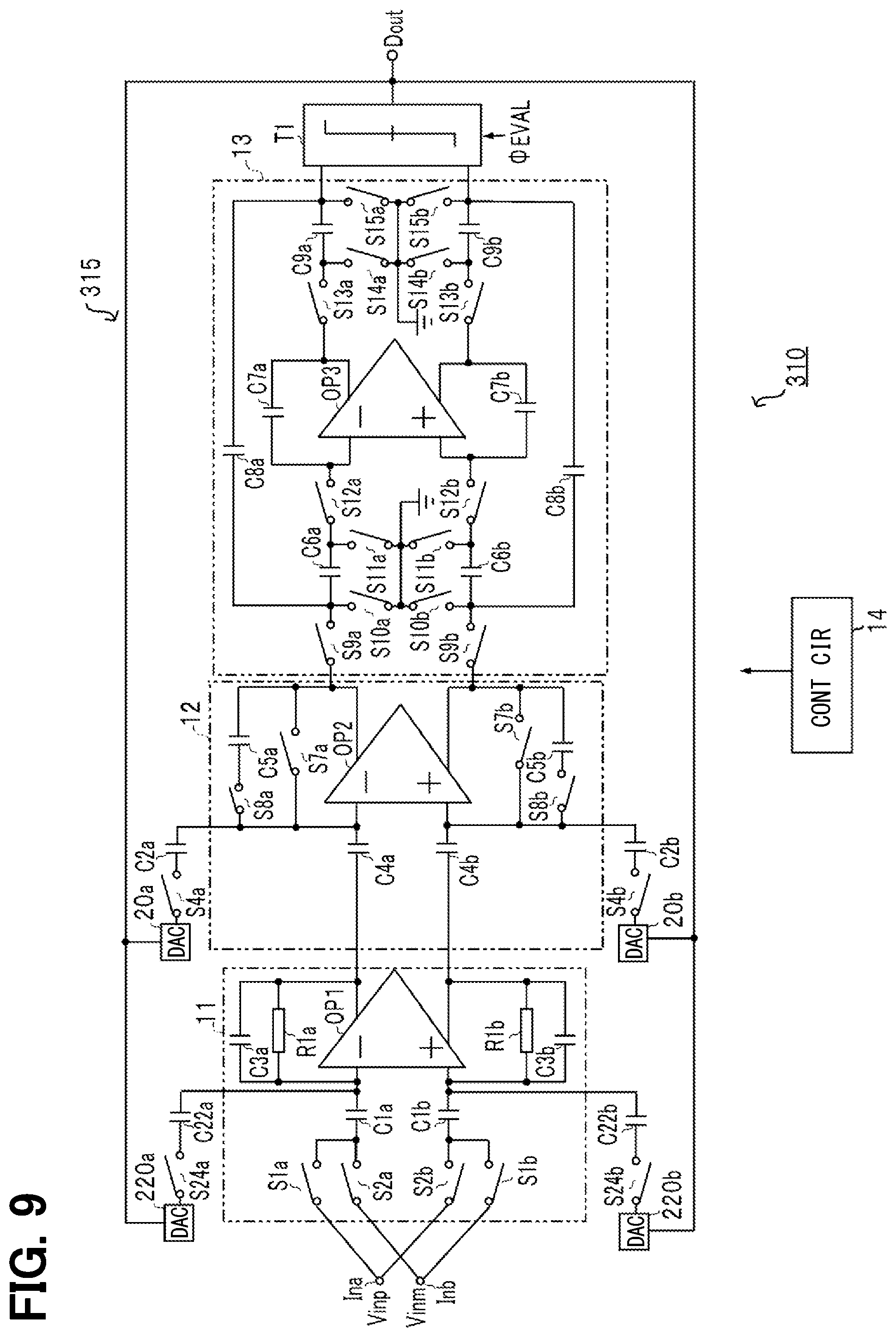 Patent US12101105 Figure 9 – Delta-sigma modulation type A/D converter