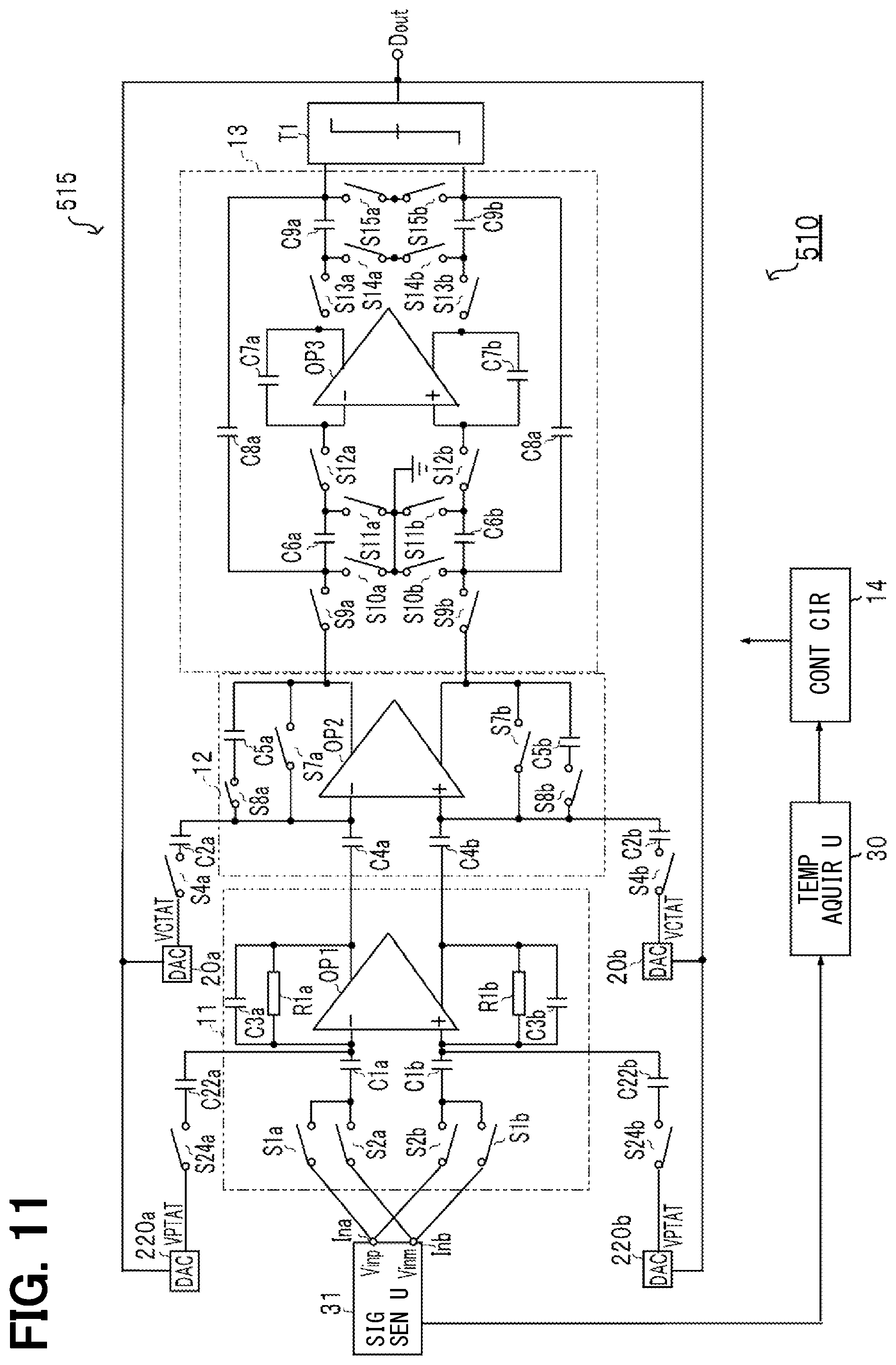 Patent US12101105 Figure 11 – Delta-sigma modulation type A/D converter