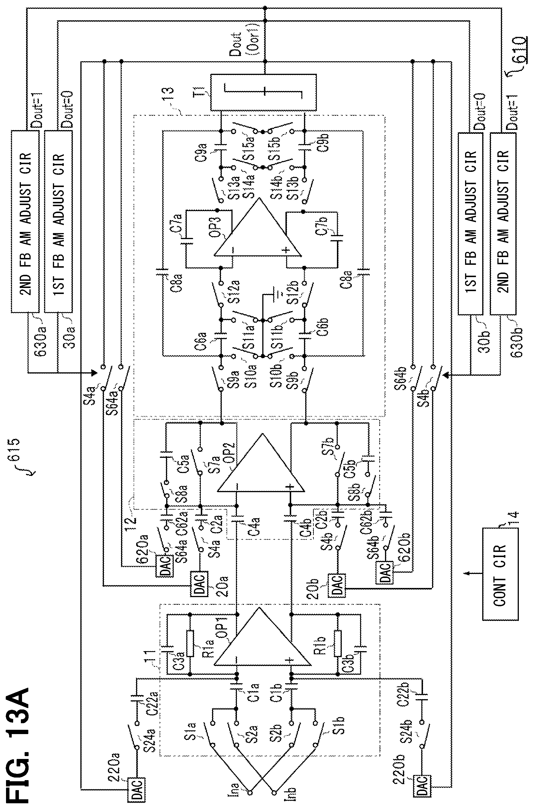 Patent US12101105 Figure 13 – Delta-sigma modulation type A/D converter