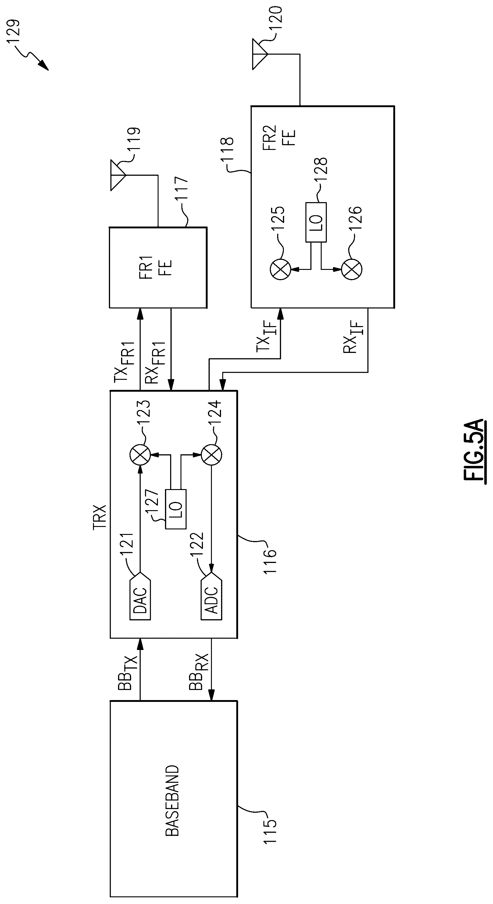 Patent US12101108 Figure 8 – Mobile devices with merged frequency range one and intermediate frequency signal path
