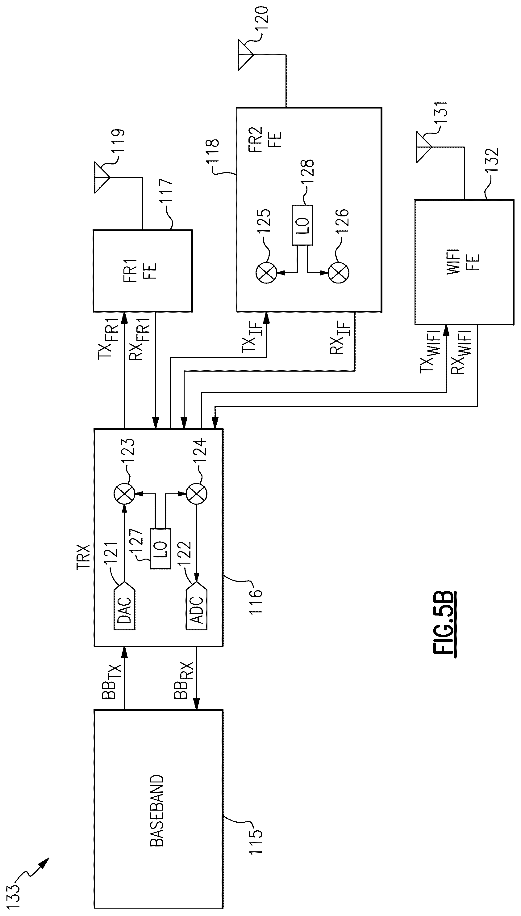 Patent US12101108 Figure 9 – Mobile devices with merged frequency range one and intermediate frequency signal path