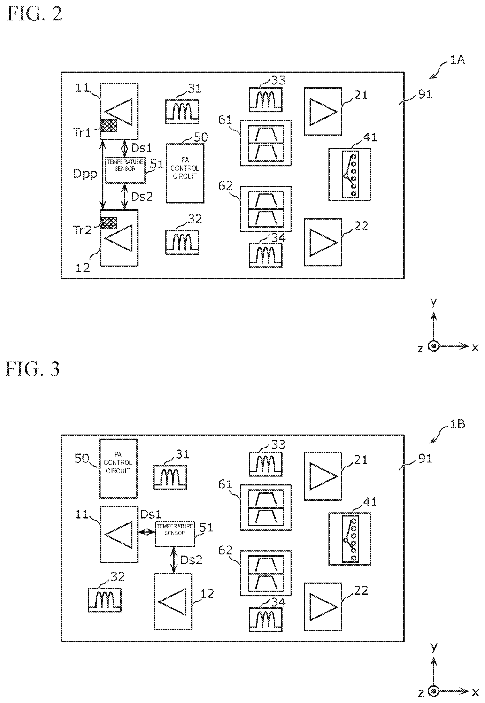 Patent US12101110 Figure 2 – Radio frequency module and communication device