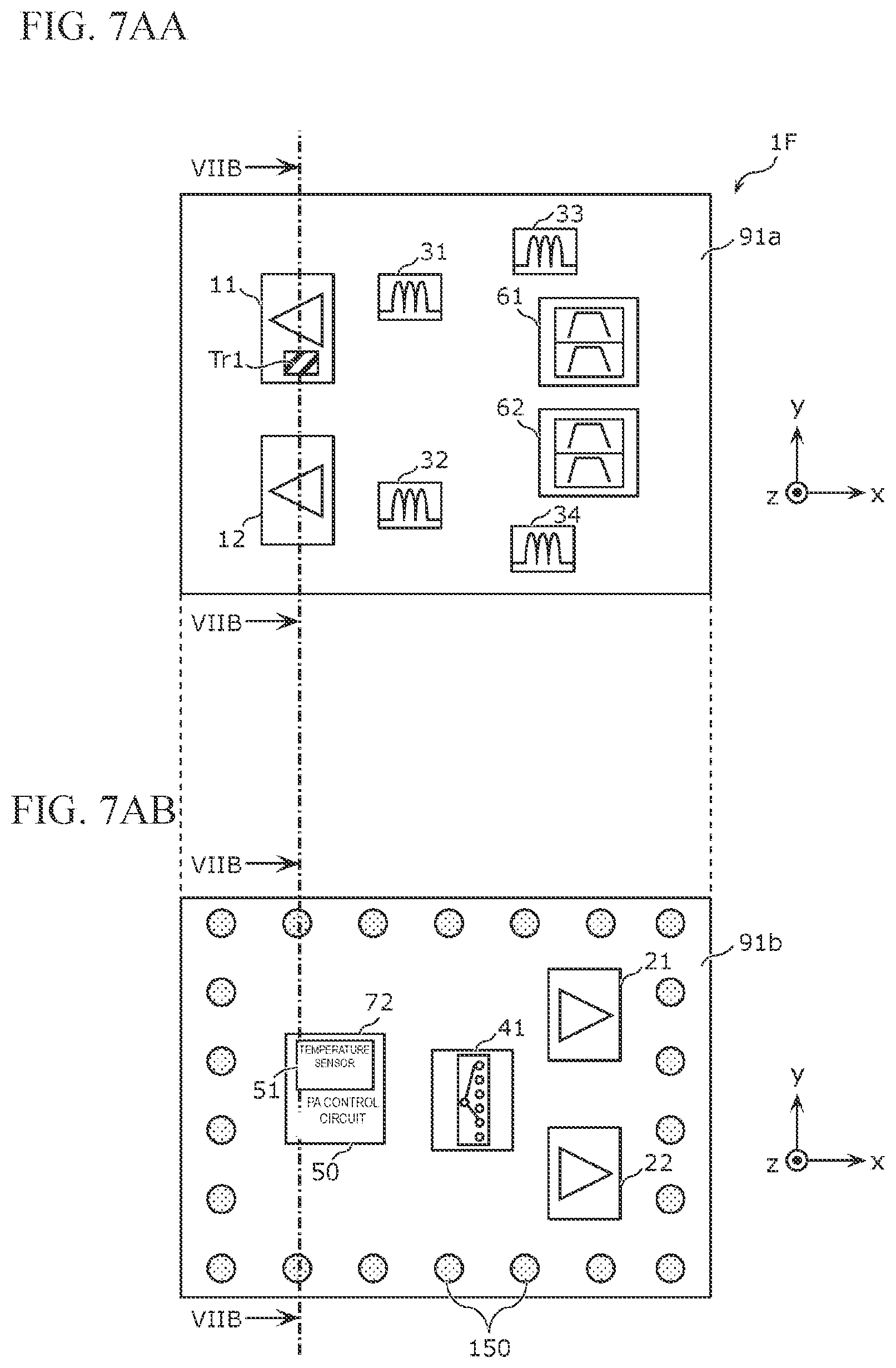 Patent US12101110 Figure 5 – Radio frequency module and communication device