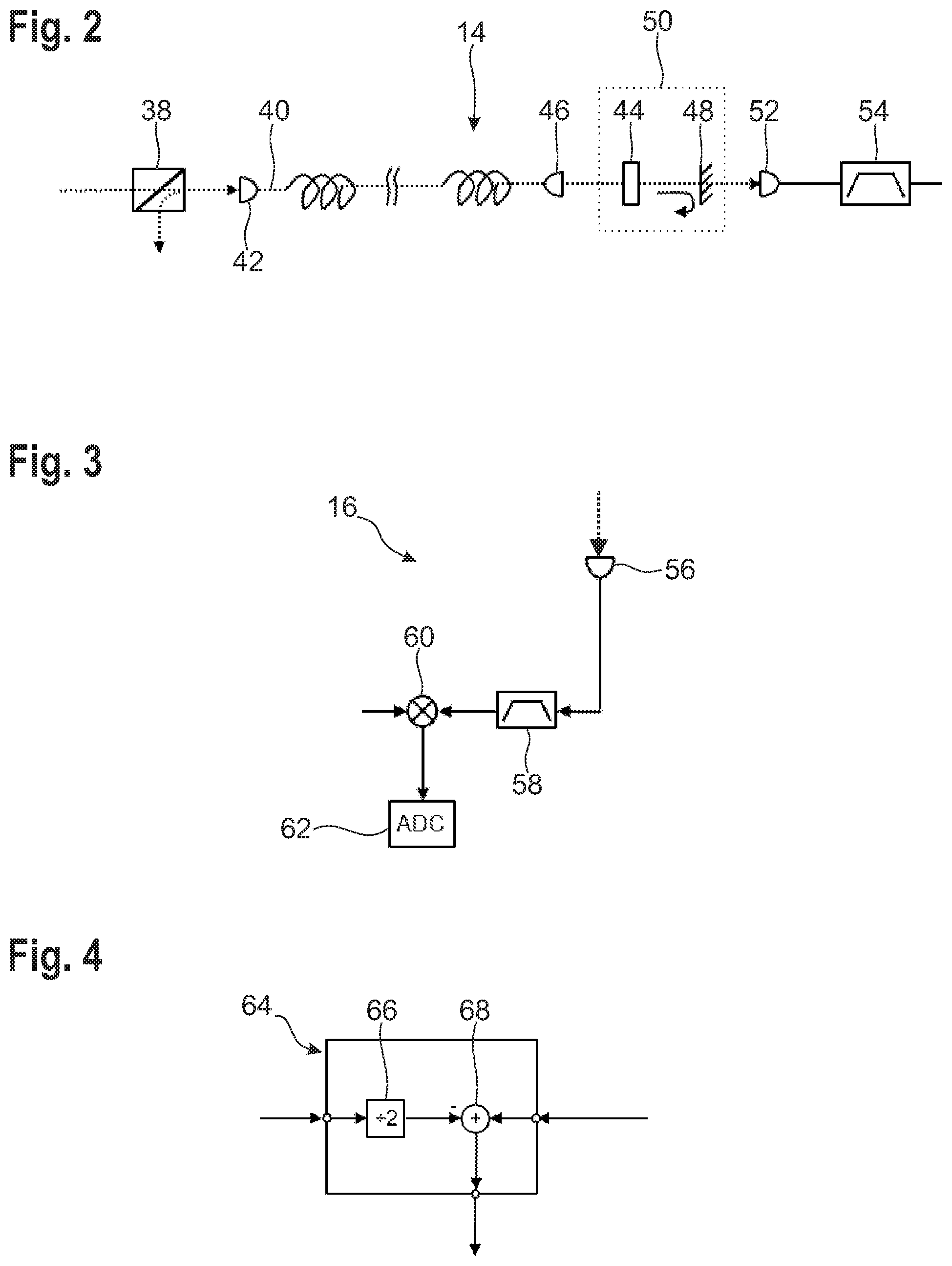 Patent US12101116 Figure 2 – System for correcting phase noise and/or drift occurring in optical fibers