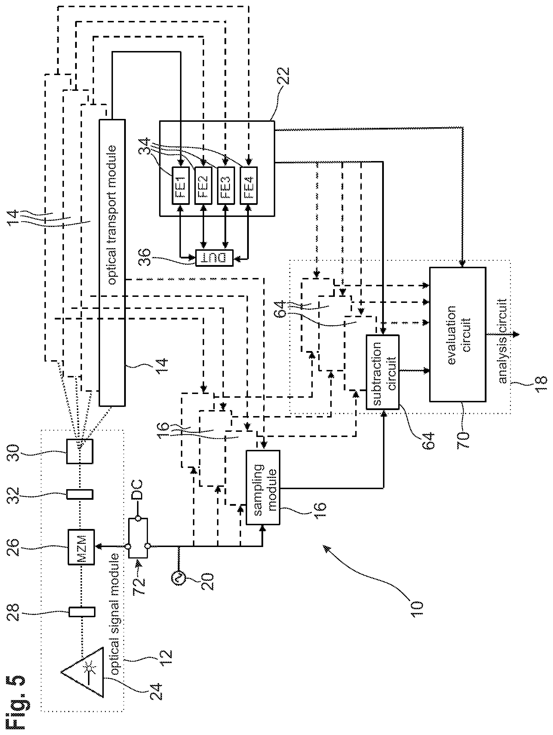 Patent US12101116 Figure 3 – System for correcting phase noise and/or drift occurring in optical fibers