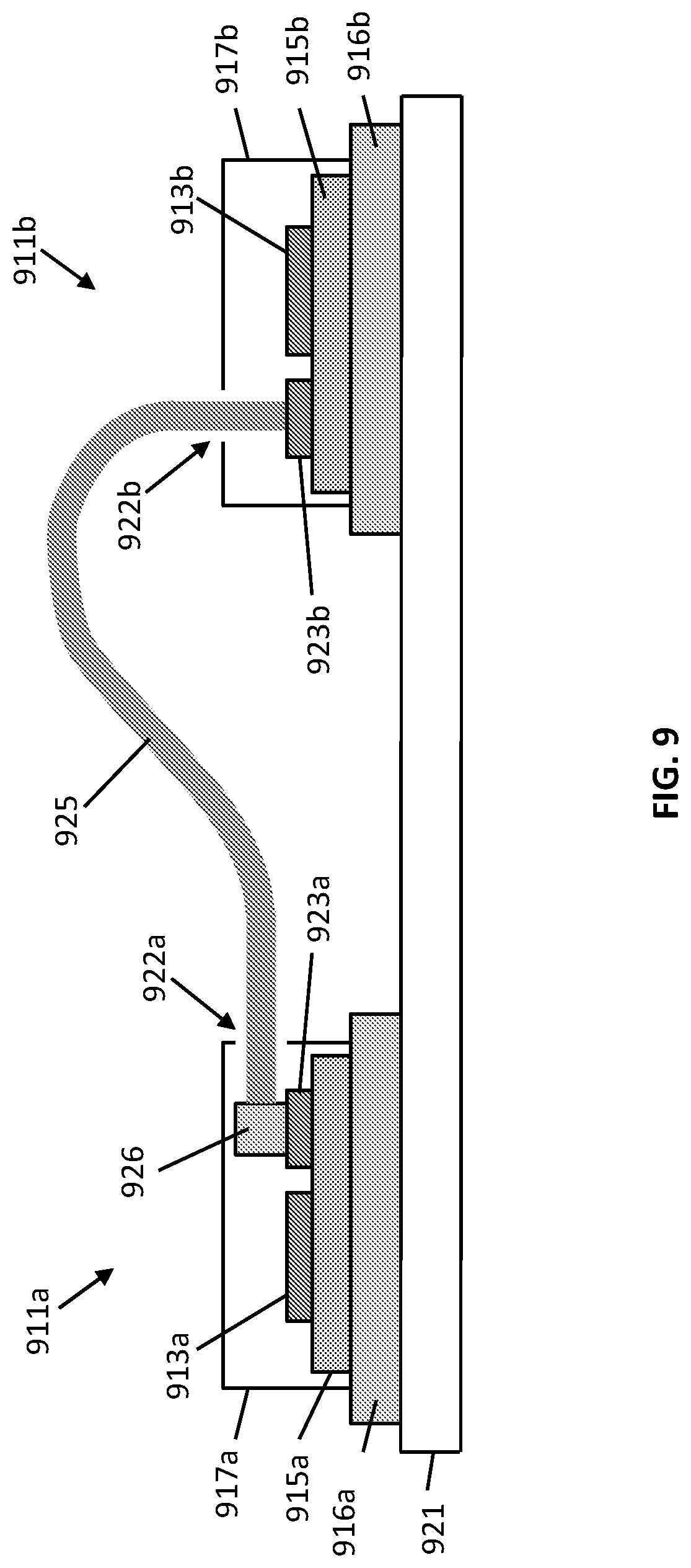Patent US12101128 Figure 10 – LED chip-to-chip vertically launched optical communications with optical fiber