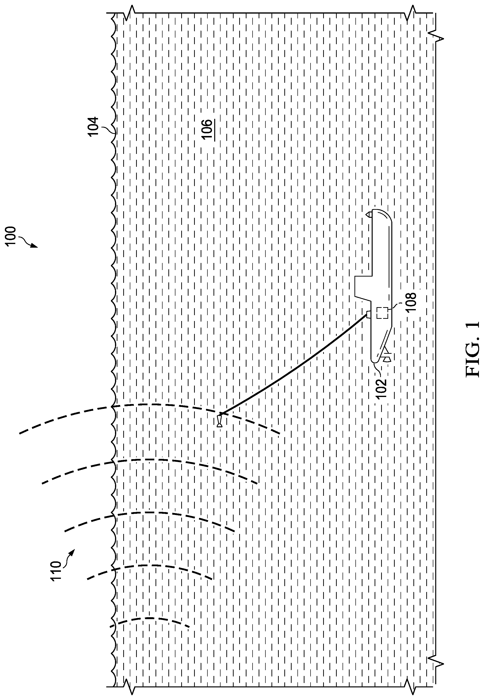 Patent US12101130 Figure 1 – Very low frequency signals for underwater communications