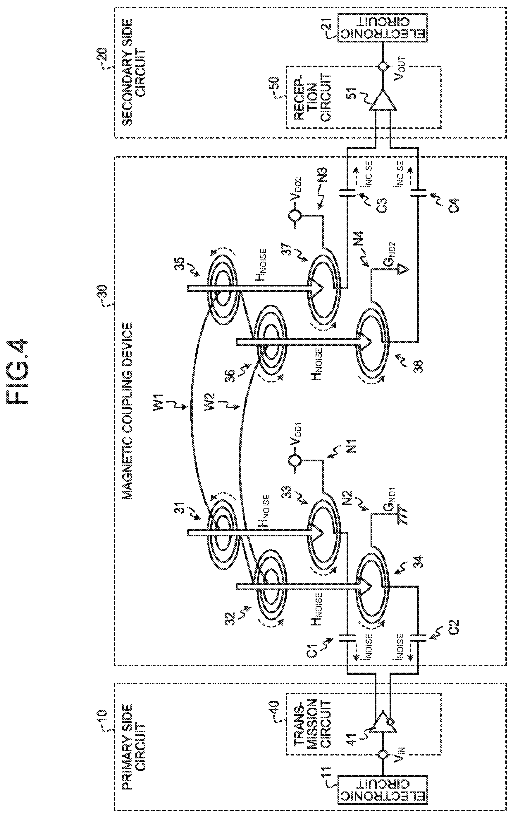 Patent US12101137 Figure 4 – Magnetic coupling device and communication system