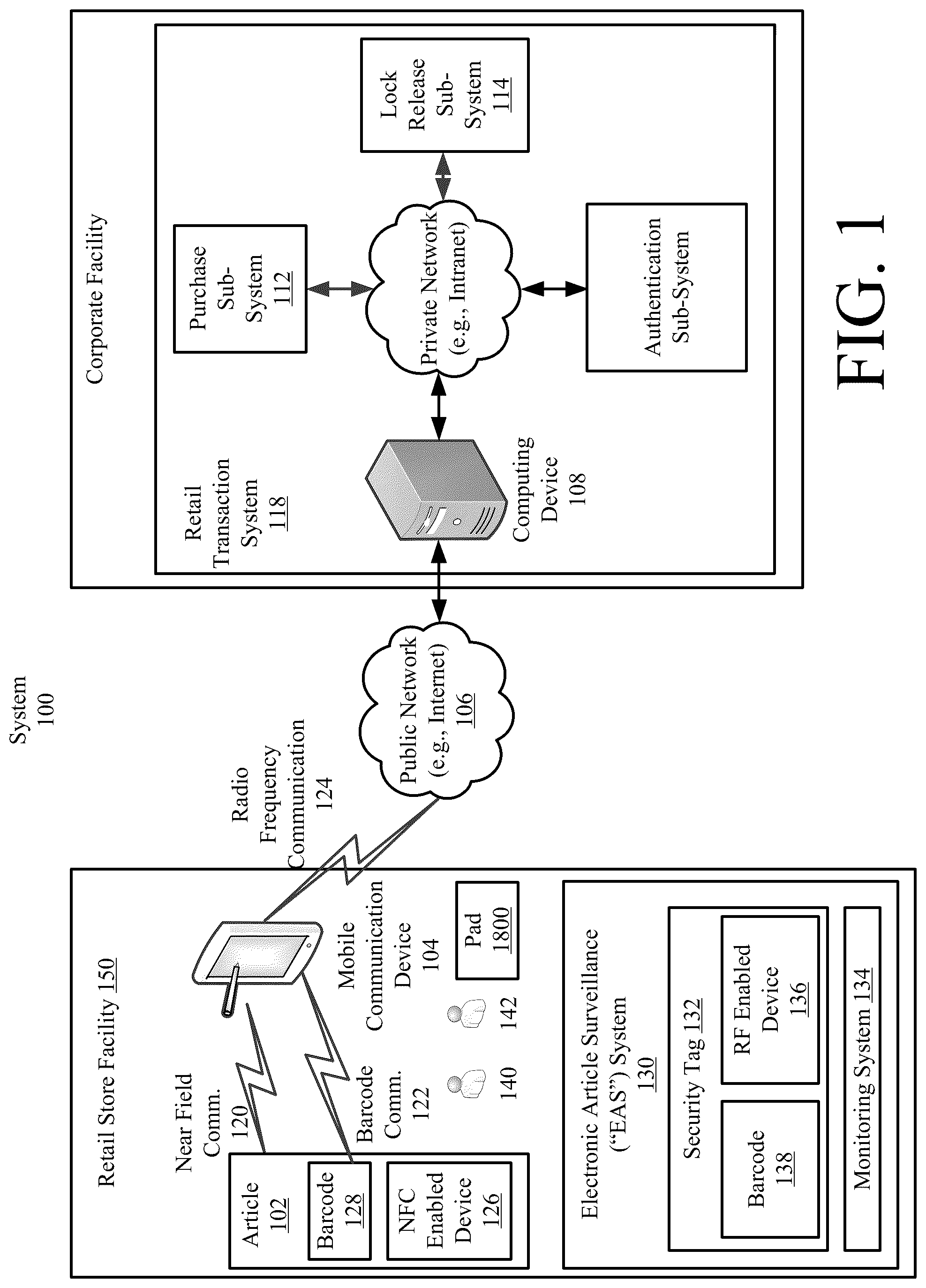 Patent US12101138 Figure 1 – Self-detaching anti-theft device using direct and harvested resonant energy