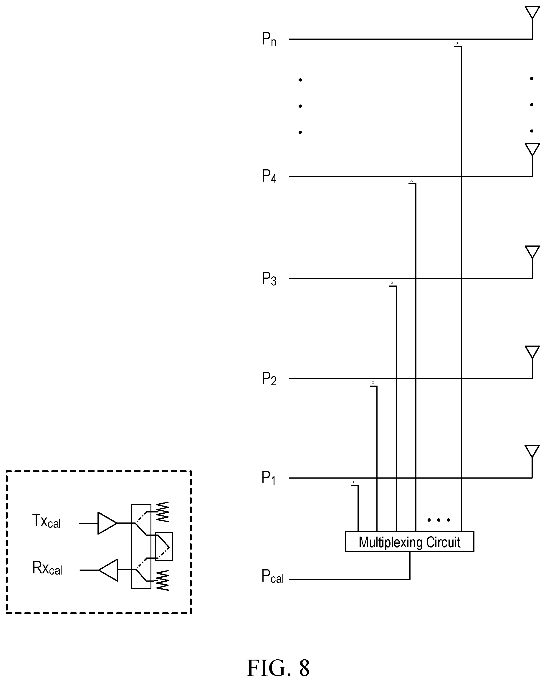 Patent US12101145 Figure 8 – Localization and auto-calibration in a wireless network