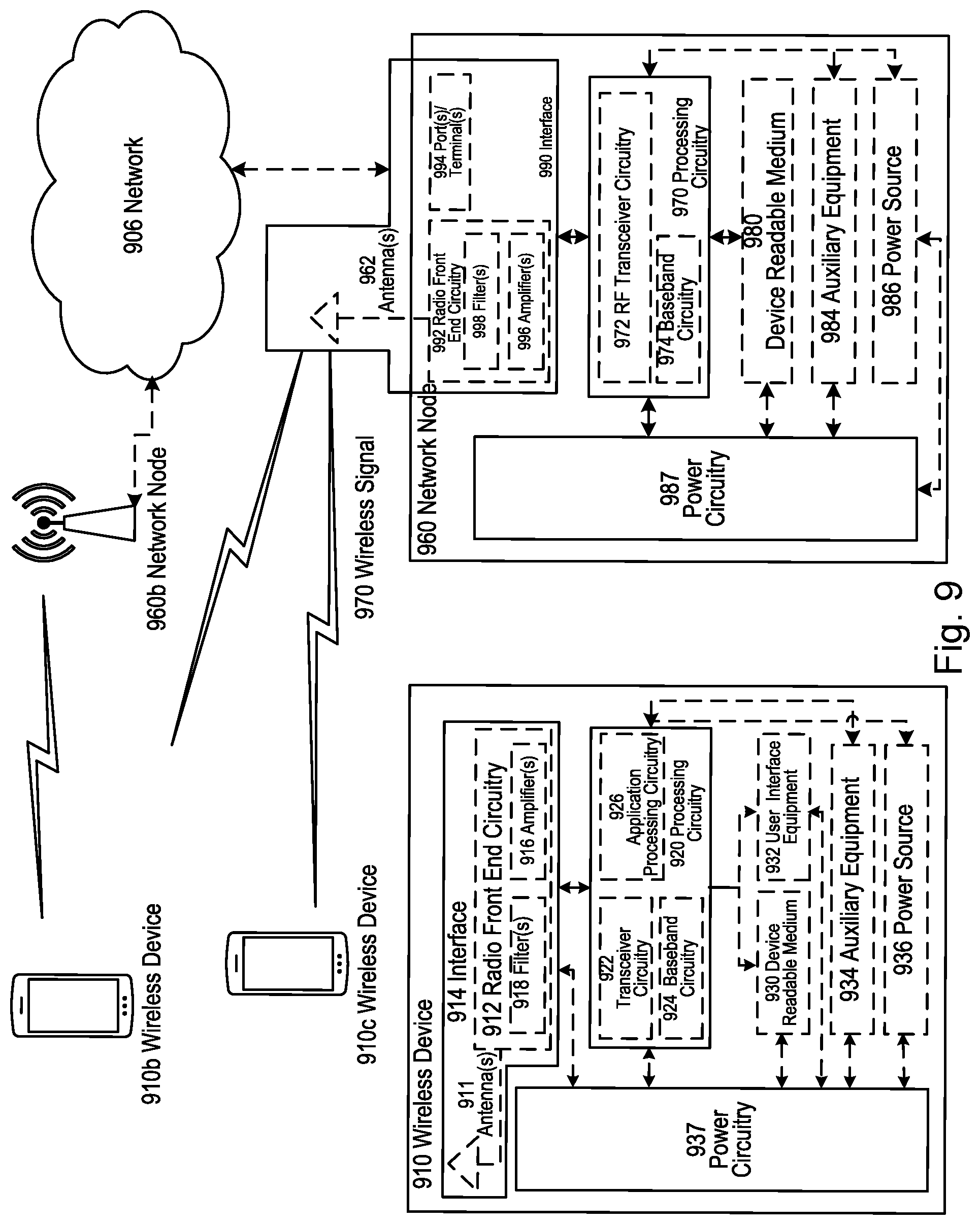 Patent US12101149 Figure 8 – Frequency domain scheduling with time domain beamforming