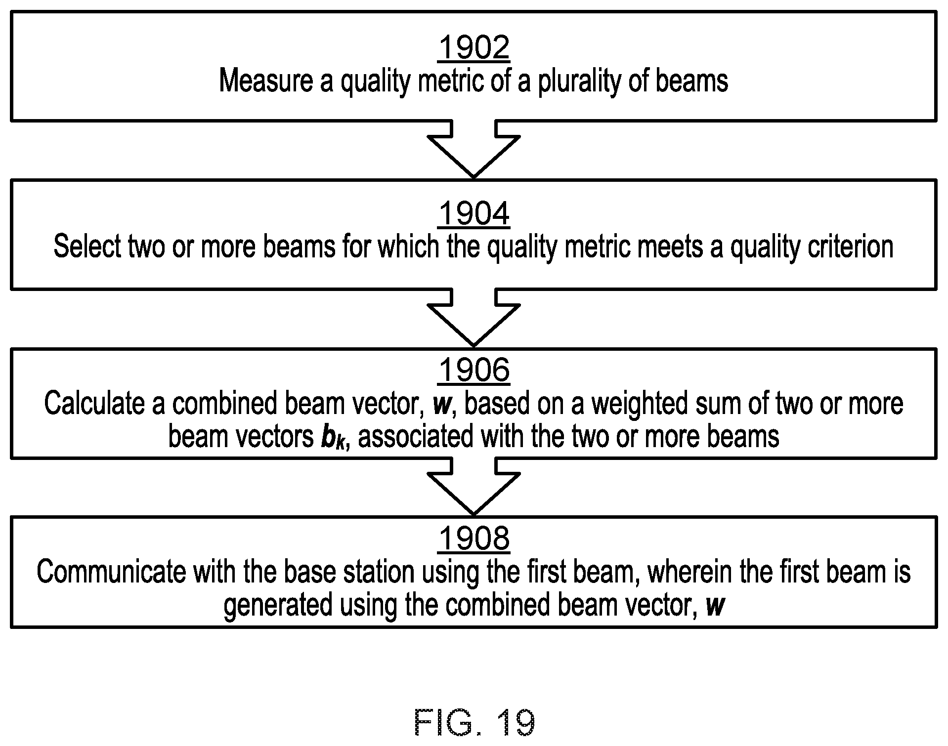 Patent US12101149 Figure 18 – Frequency domain scheduling with time domain beamforming