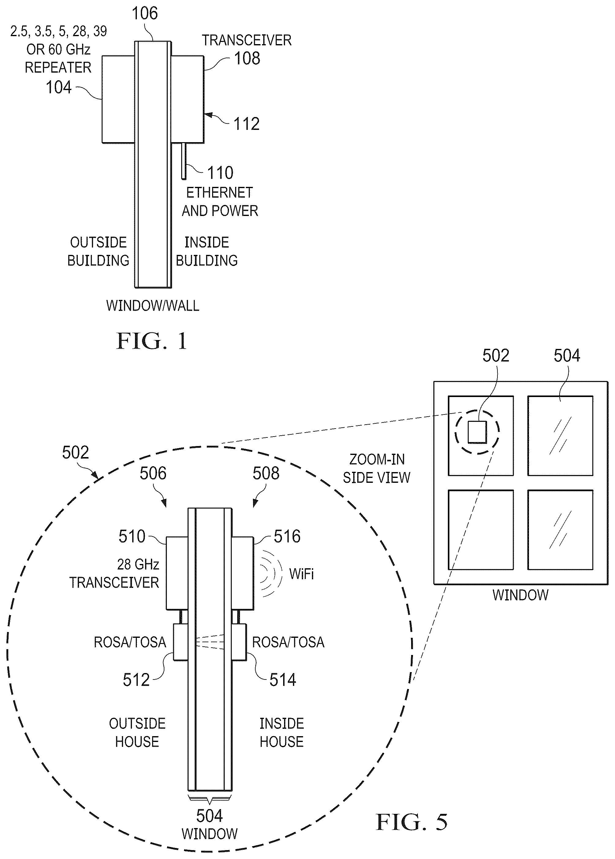 Patent US12101150 Figure 1 – Hybrid digital-analog mmWave repeater/relay with full duplex