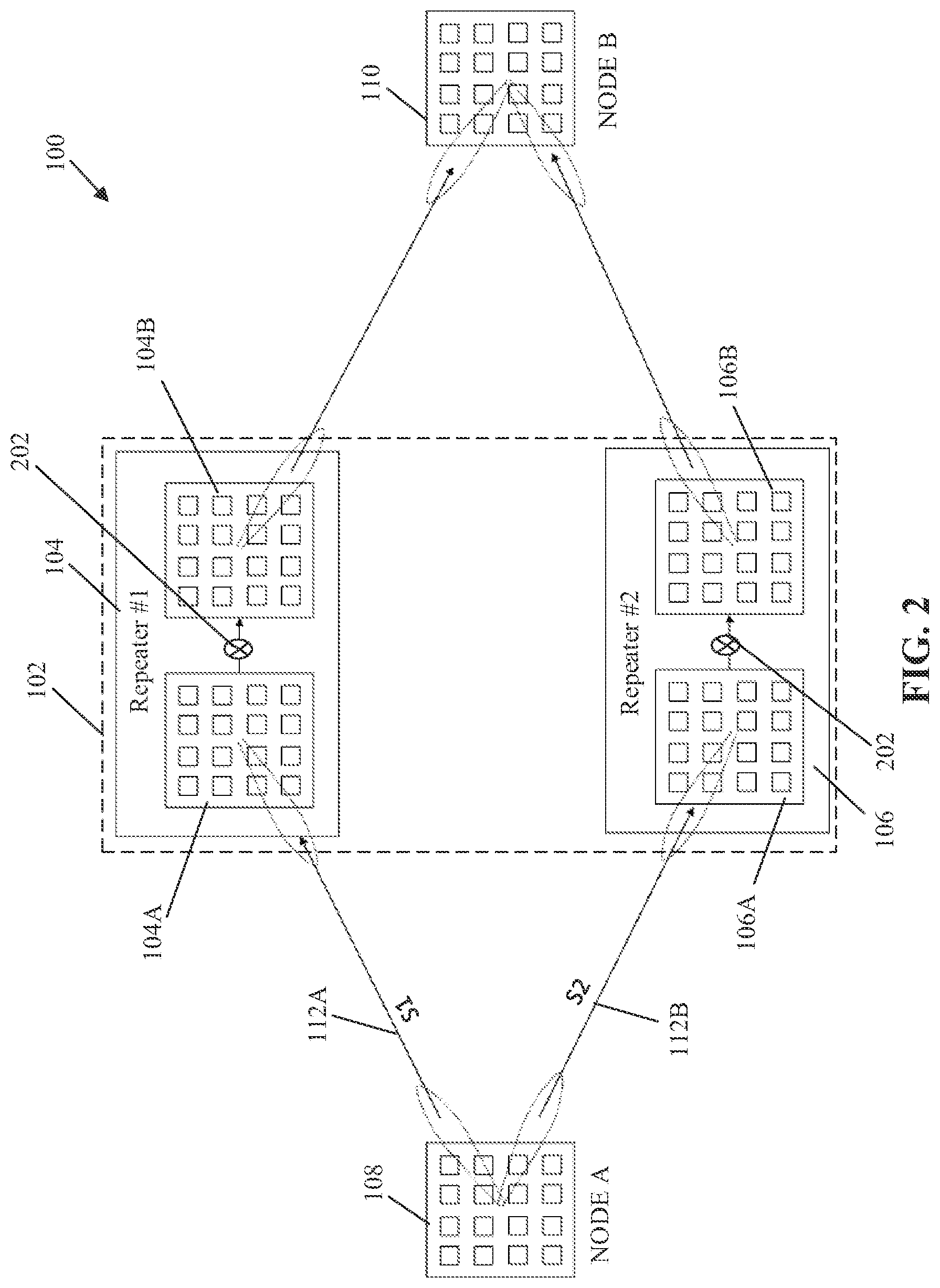 Patent US12101164 Figure 2 – Repeater system and method for high-performance communication