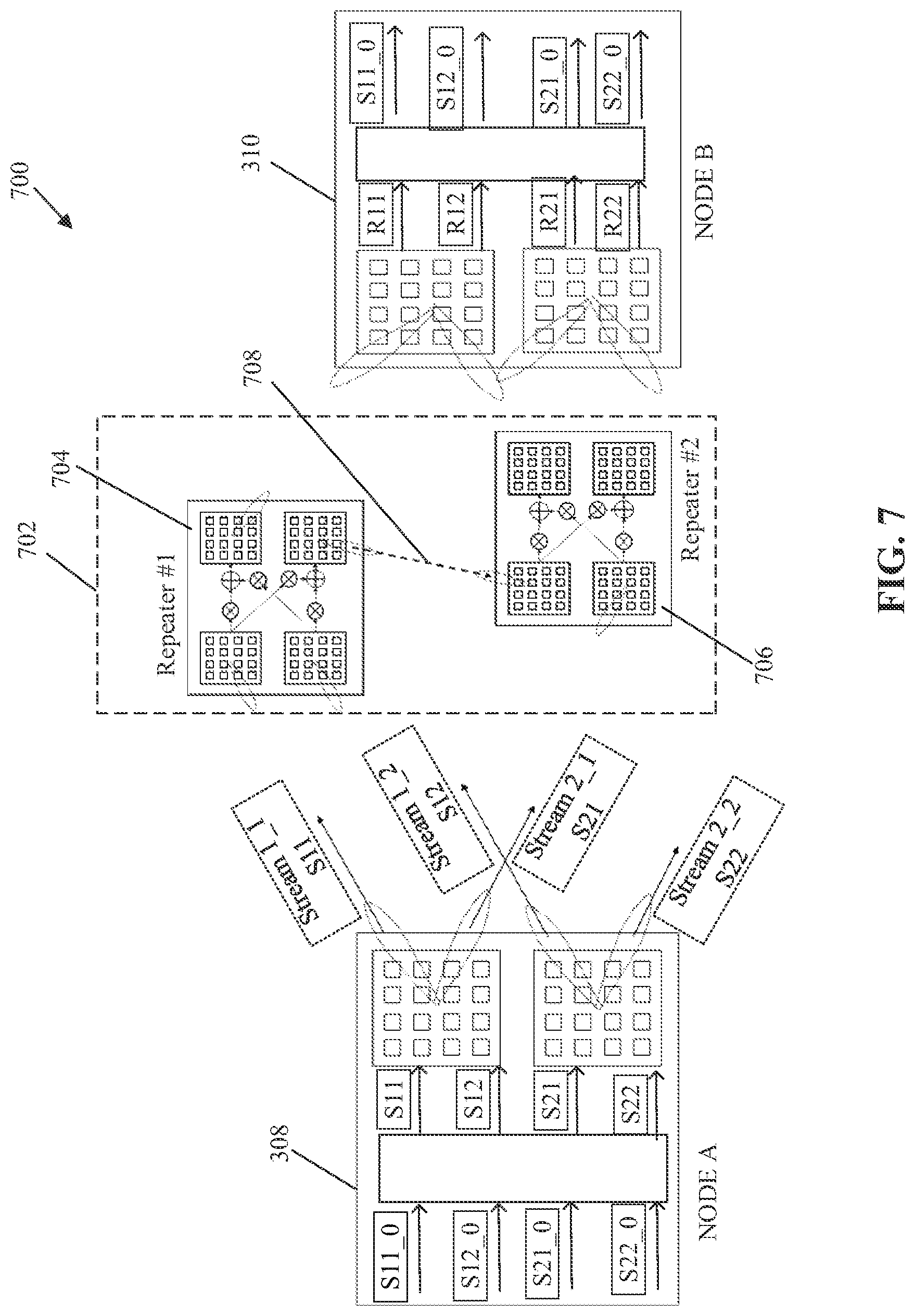 Patent US12101164 Figure 7 – Repeater system and method for high-performance communication