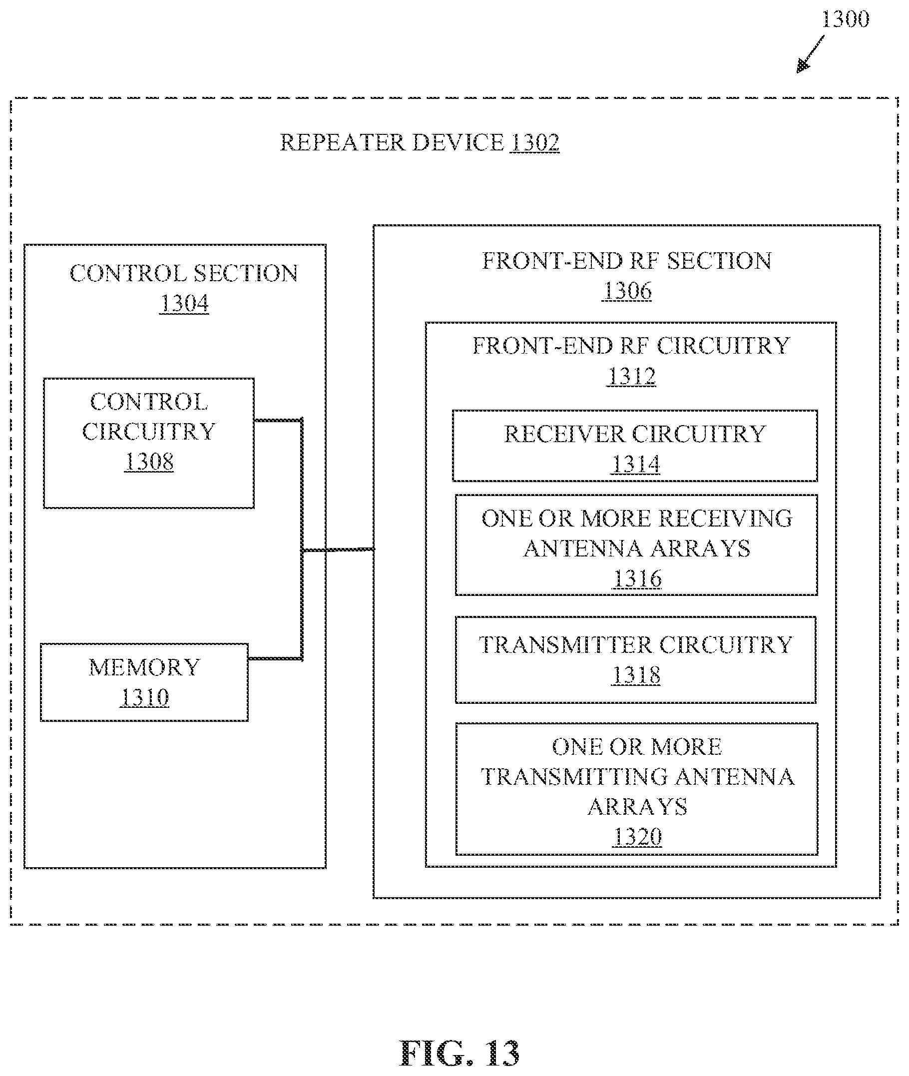 Patent US12101164 Figure 13 – Repeater system and method for high-performance communication