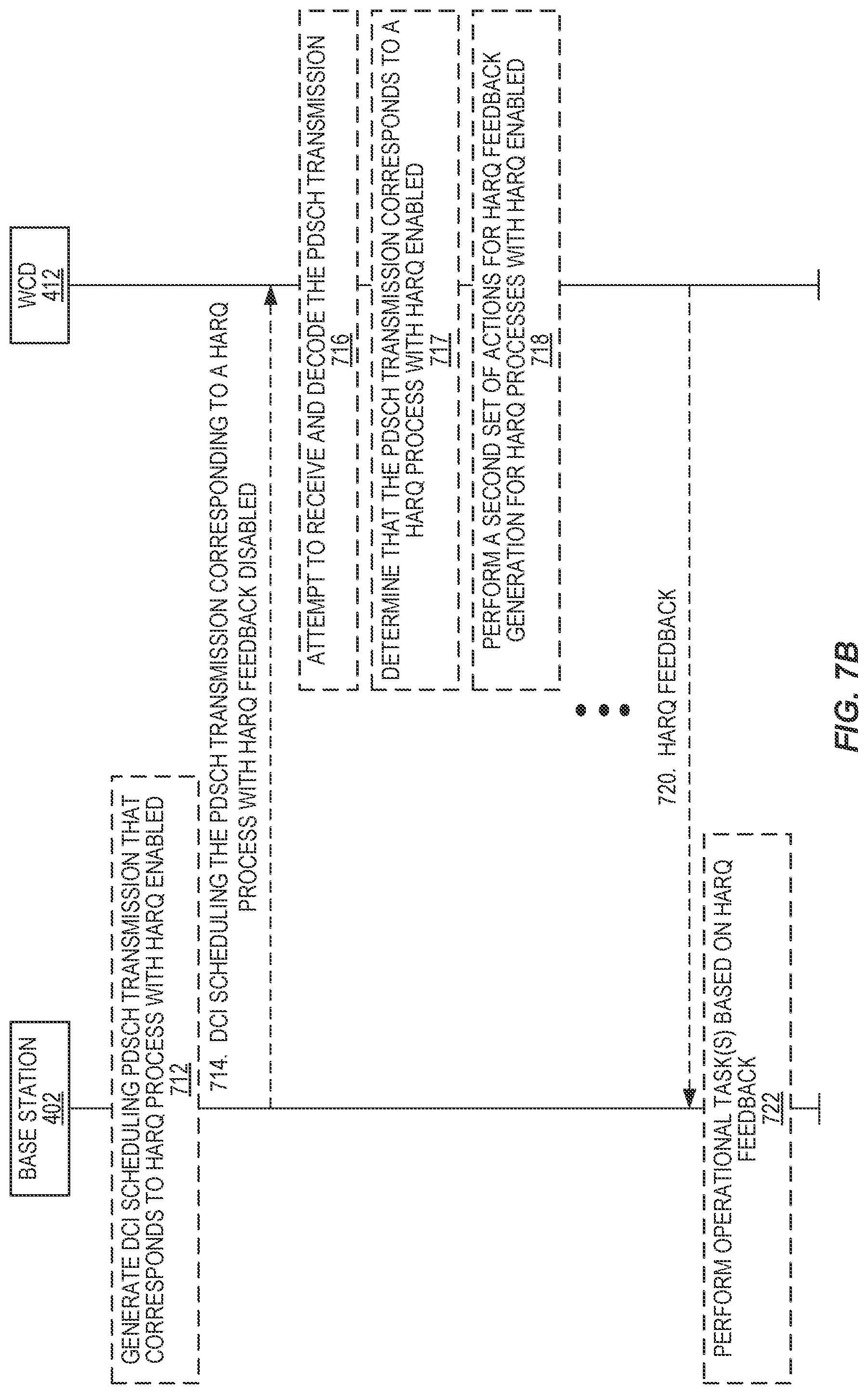 Patent US12101194 Figure 8 – HARQ codebook construction with feedback enabling/disabling per HARQ process