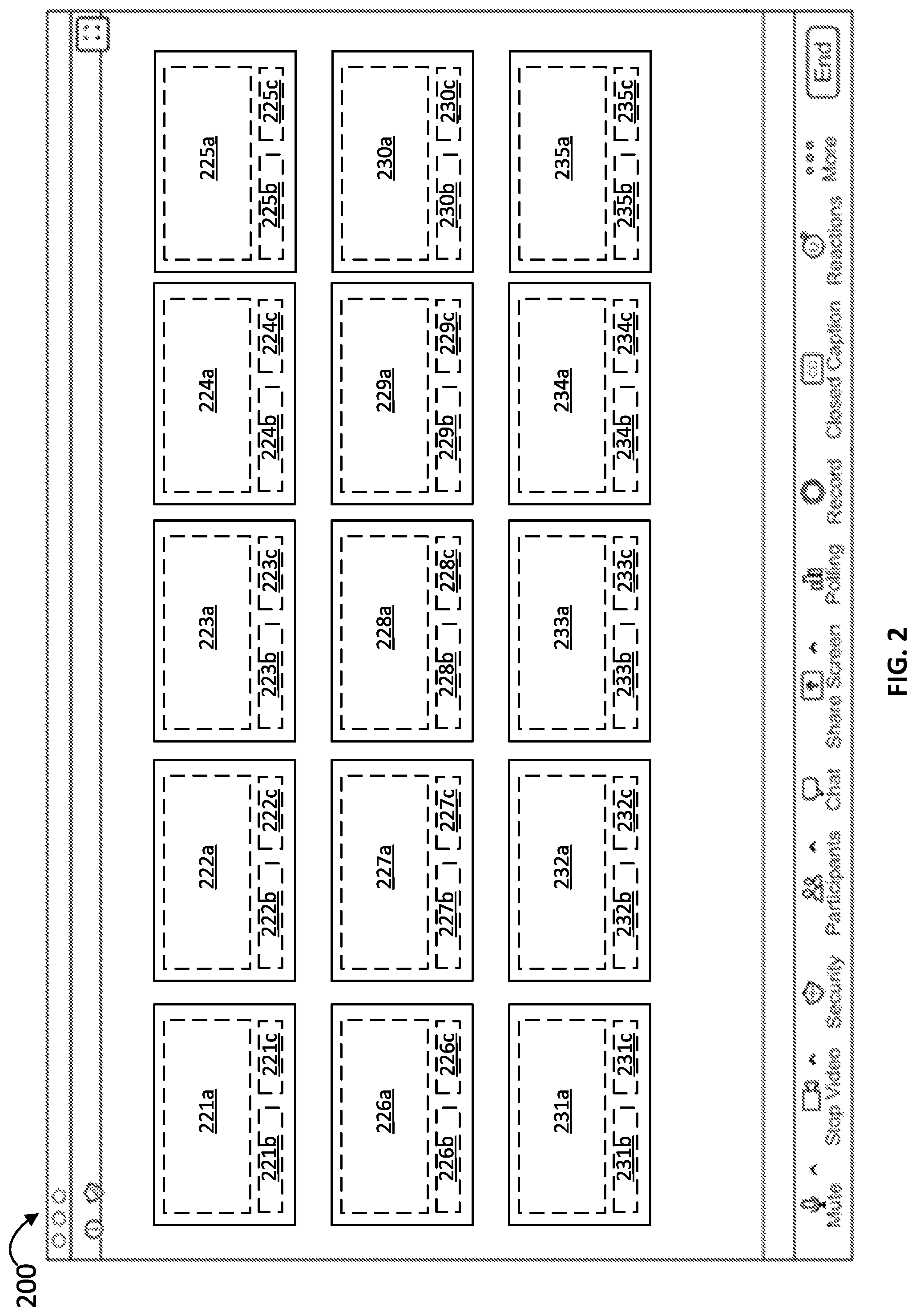 Patent US12101198 Figure 3 – Meeting participant display configuration