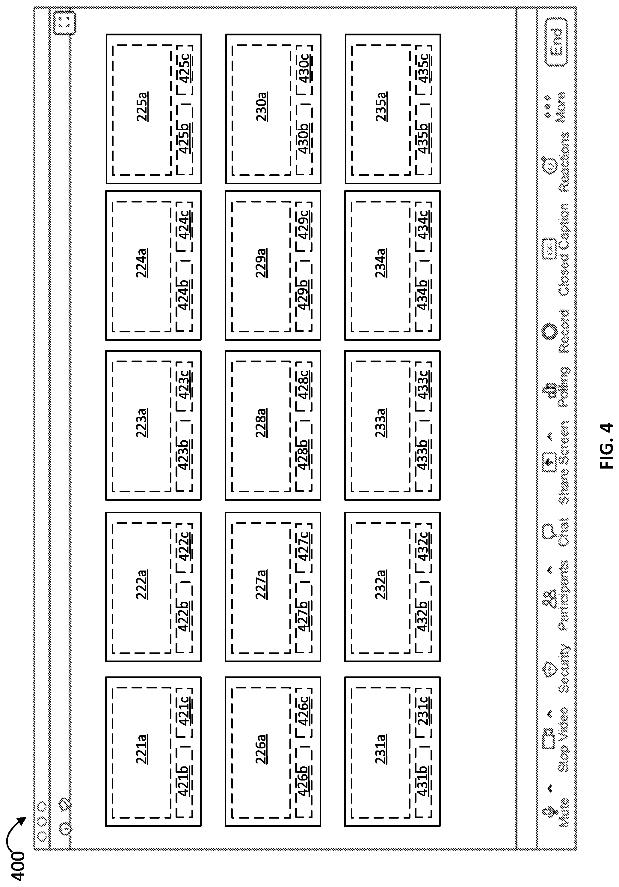 Patent US12101198 Figure 5 – Meeting participant display configuration
