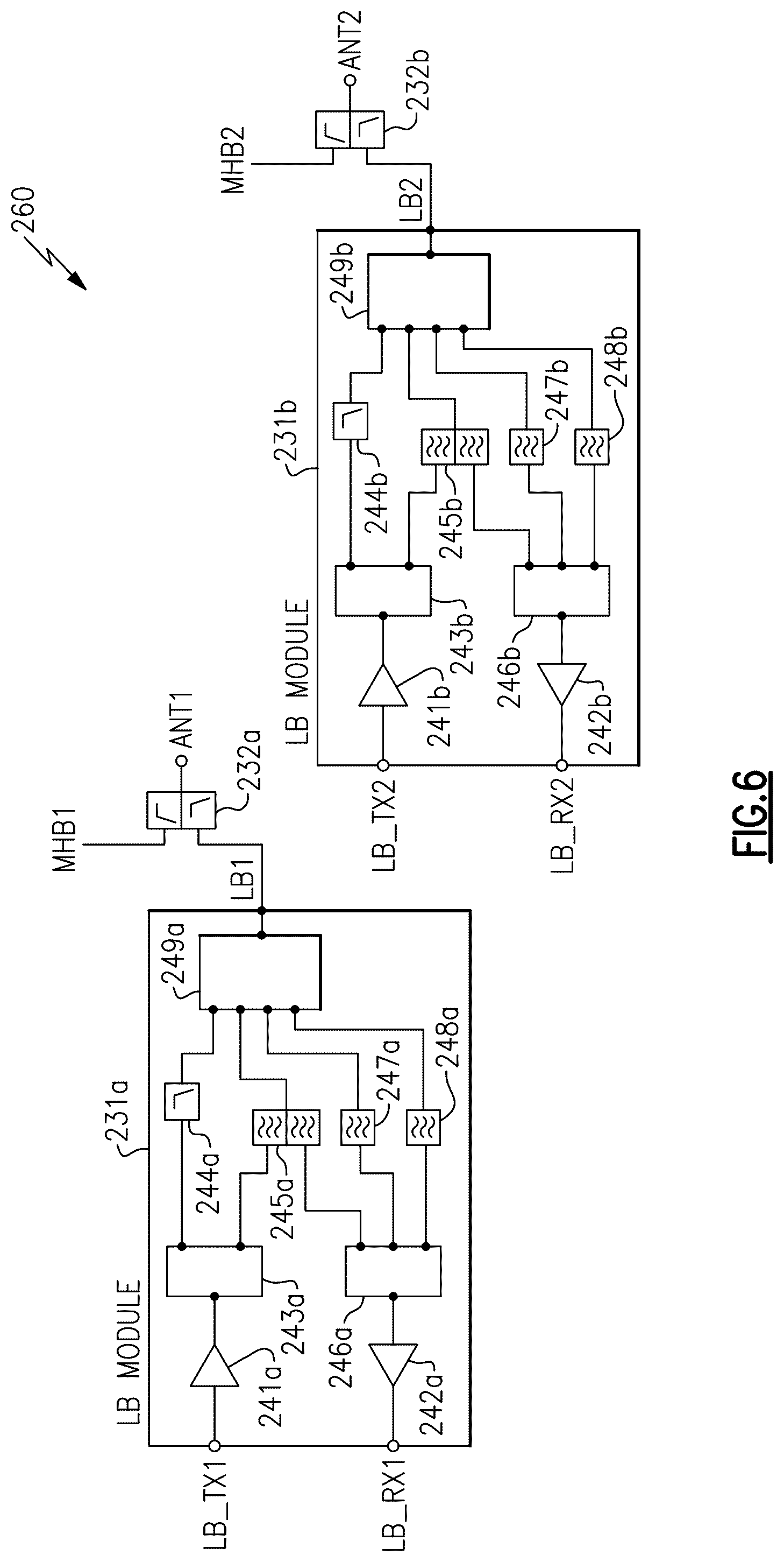 Patent US12101212 Figure 8 – Cellular radio employing multiple power amplifiers for legacy communications