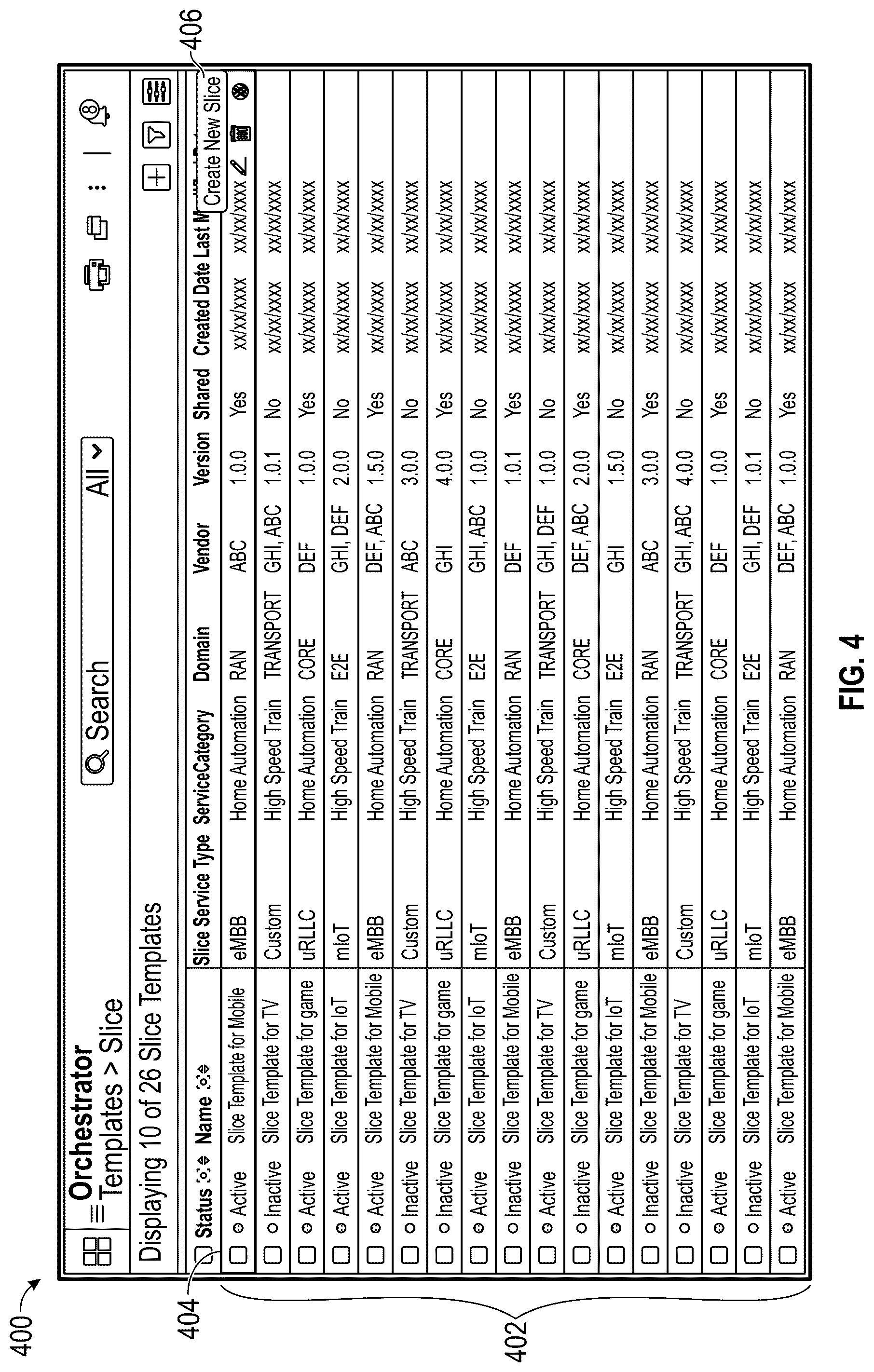 Patent US12101234 Figure 4 – System and method for design of a network slice