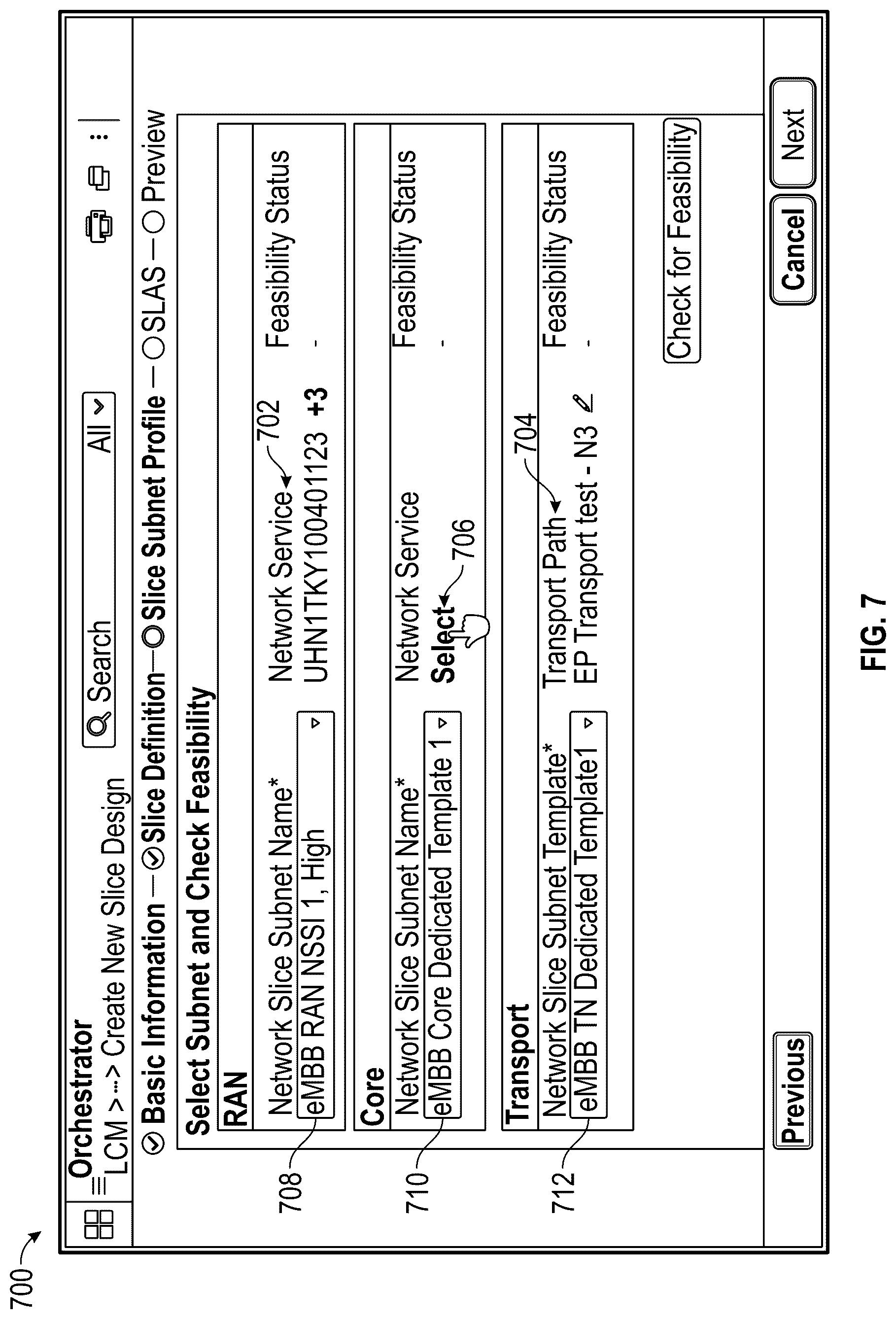 Patent US12101234 Figure 7 – System and method for design of a network slice