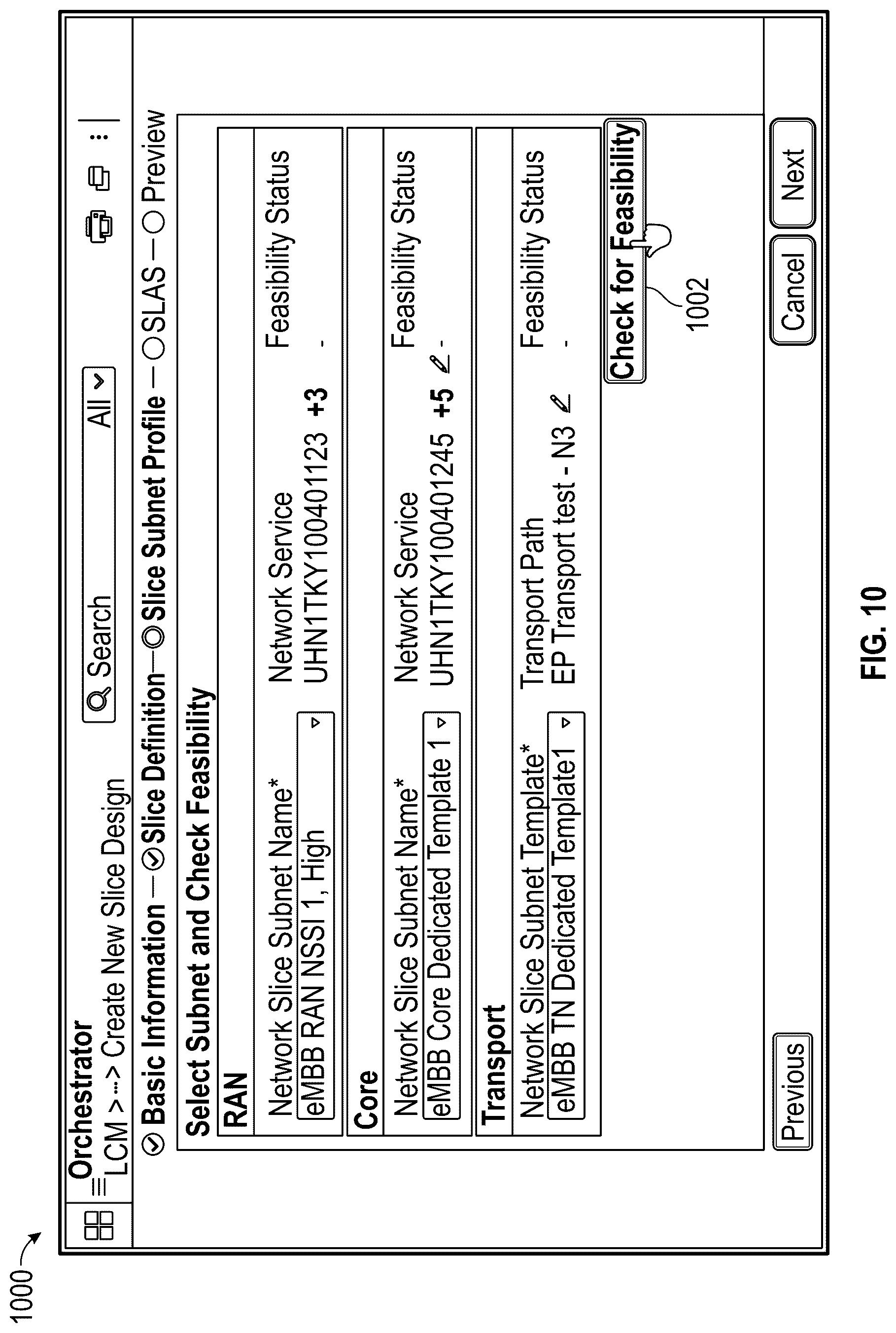 Patent US12101234 Figure 10 – System and method for design of a network slice