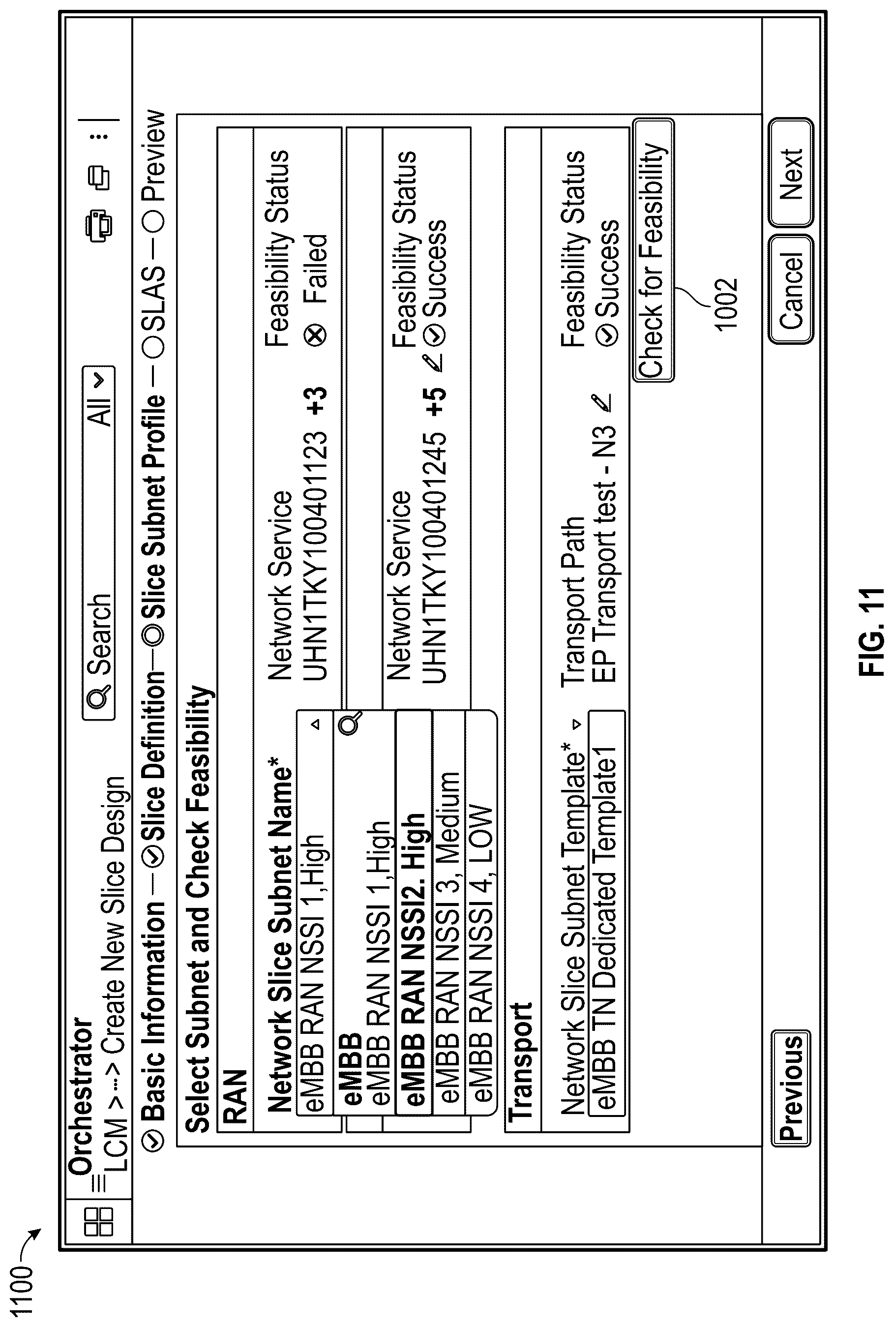 Patent US12101234 Figure 11 – System and method for design of a network slice