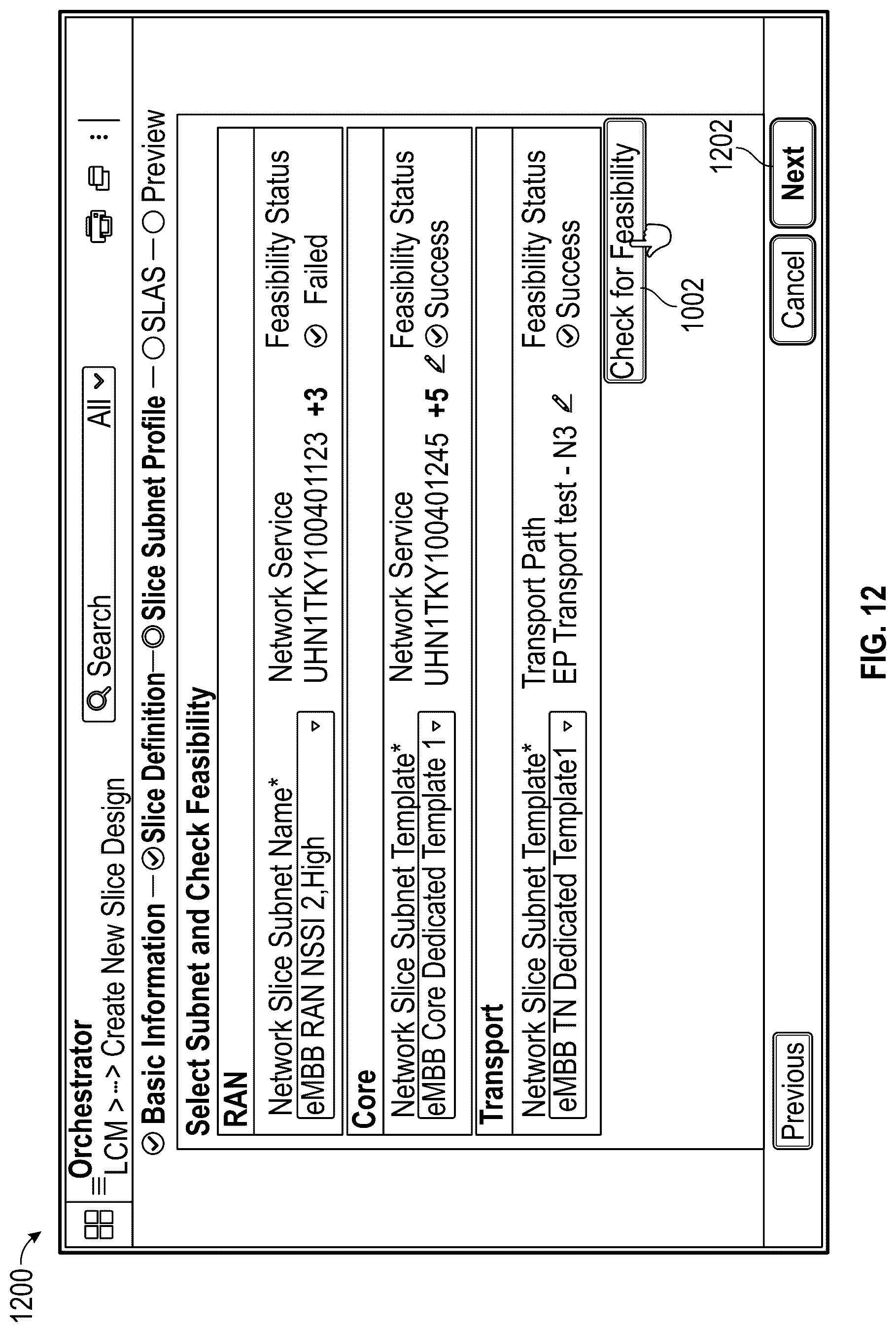 Patent US12101234 Figure 12 – System and method for design of a network slice
