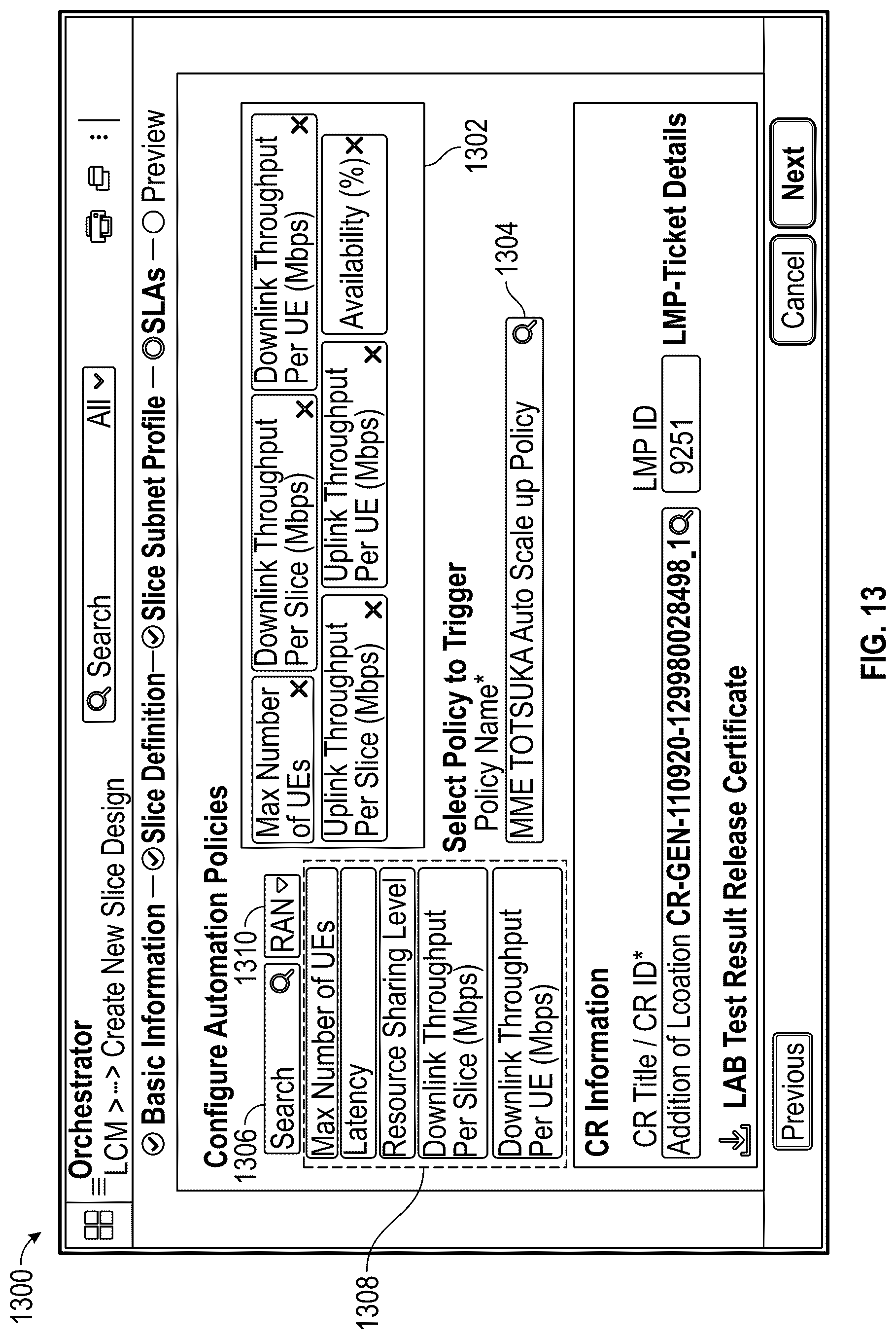 Patent US12101234 Figure 13 – System and method for design of a network slice