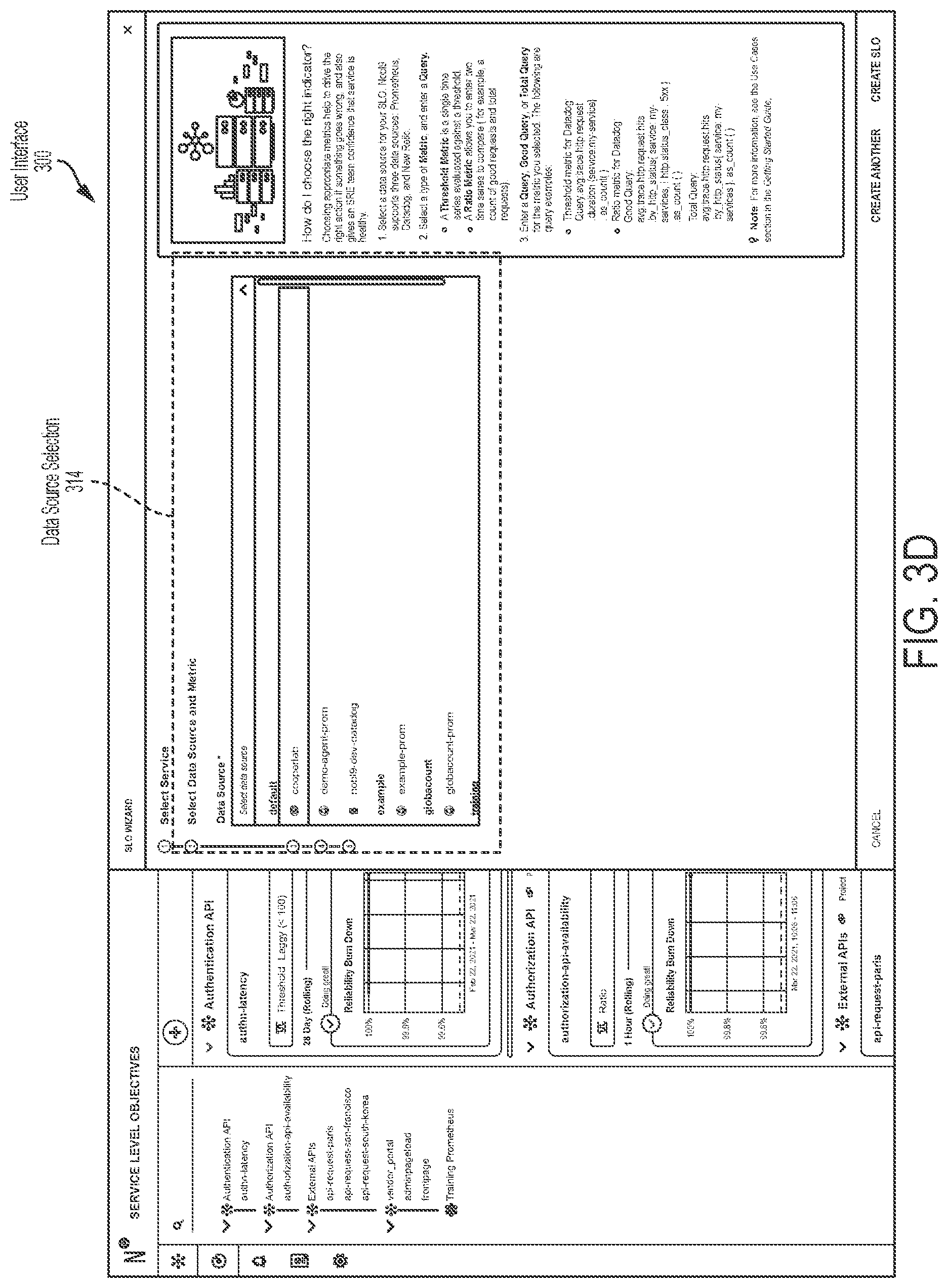 Patent US12101235 Figure 7 – Service level objective platform